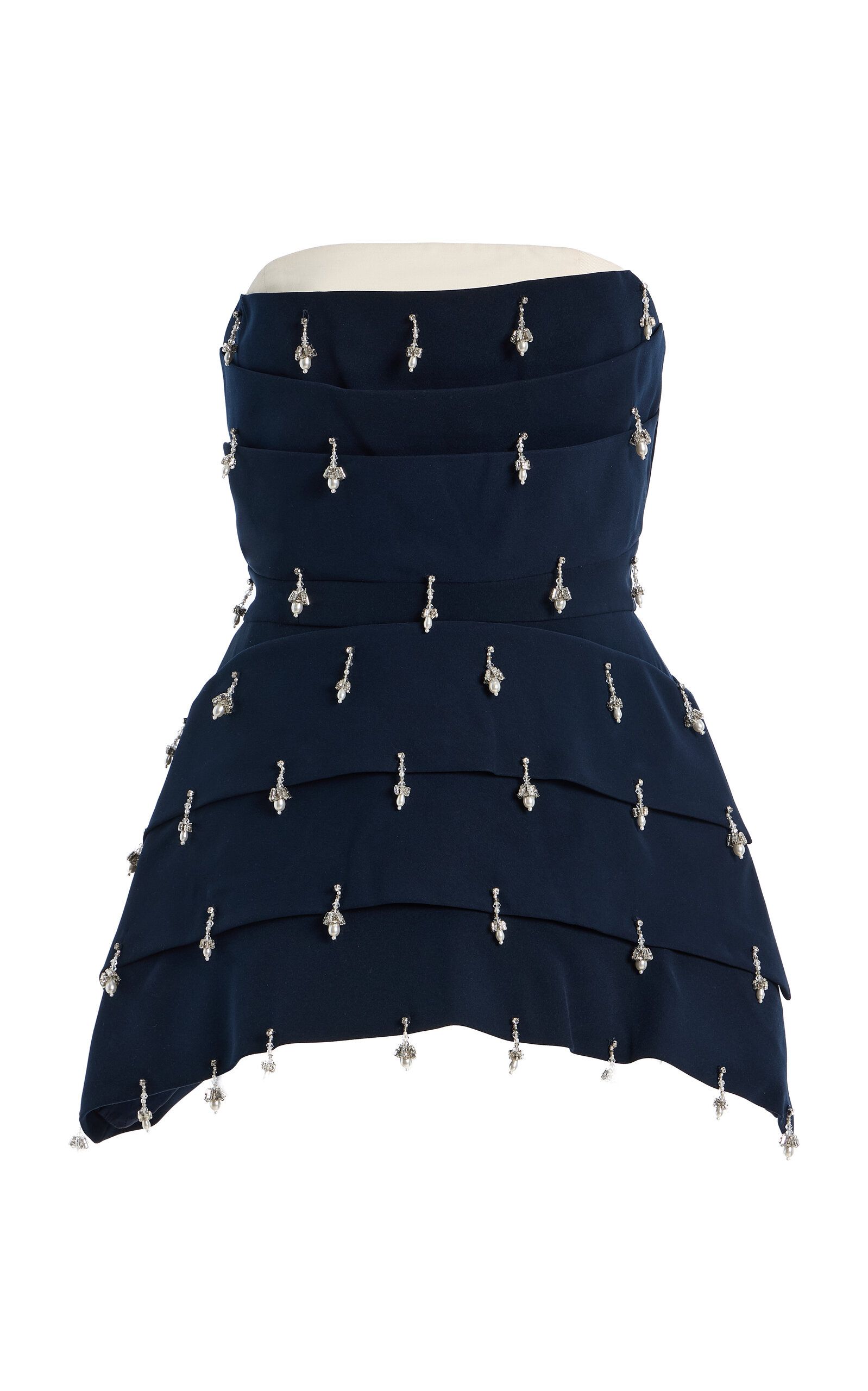 Chorus Exclusive Sasha Embellished Crepe de Chine Top - Moda Operandi