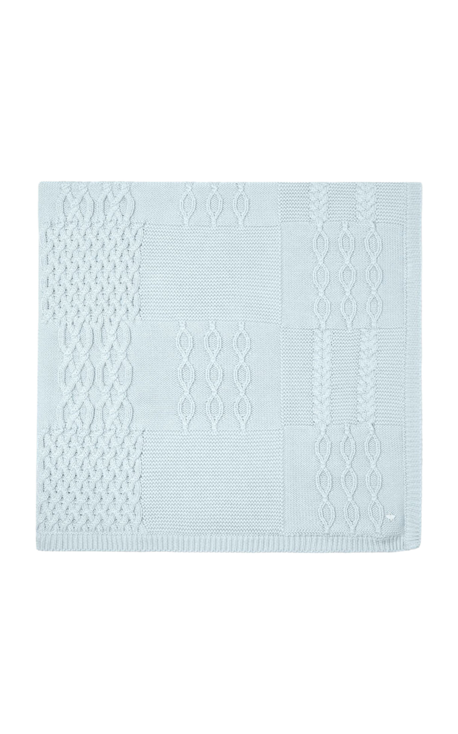 Marie-chantal Colt Cotton Blanket In Blue