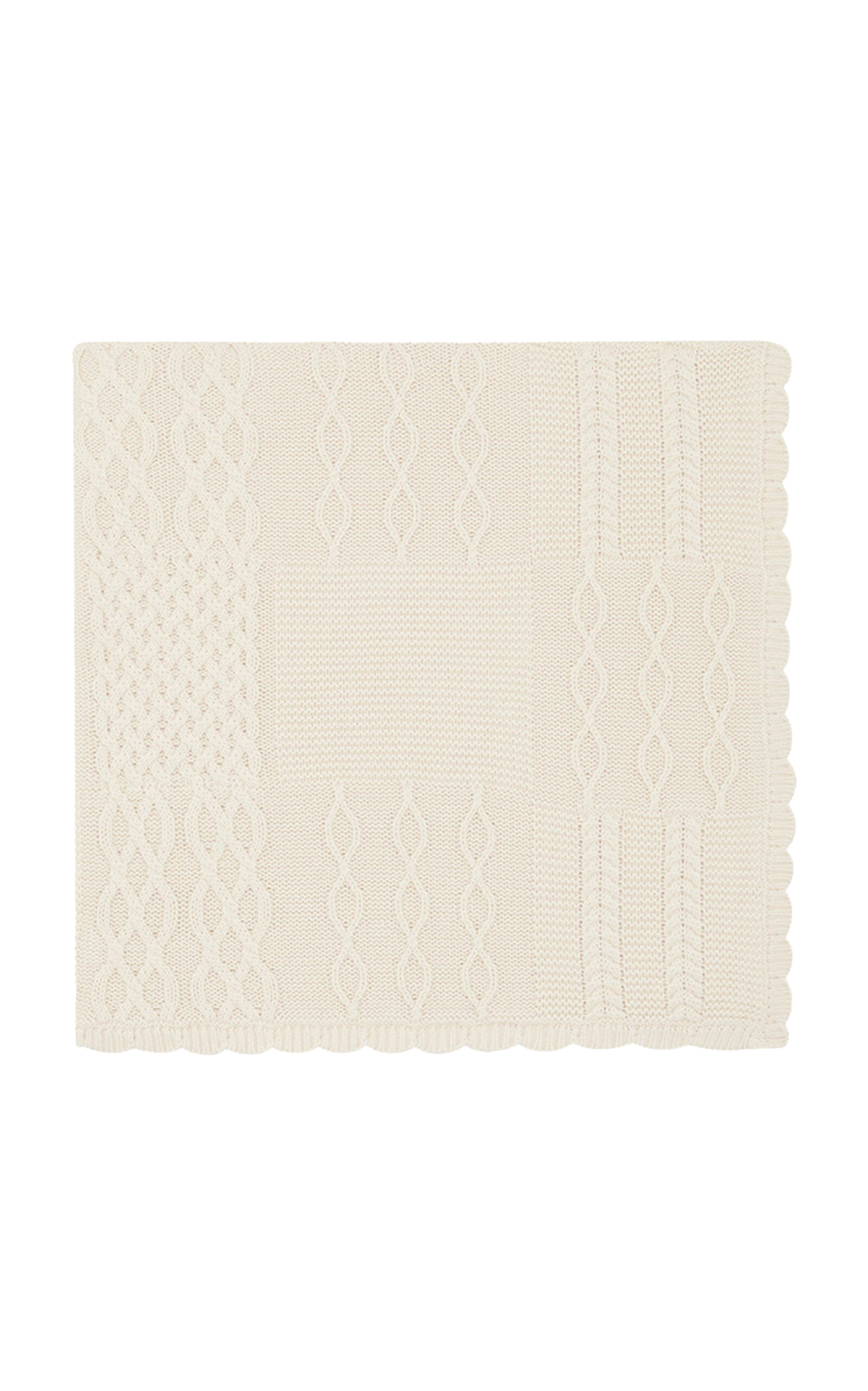 Marie-chantal Colt Cotton Blanket In Neutral