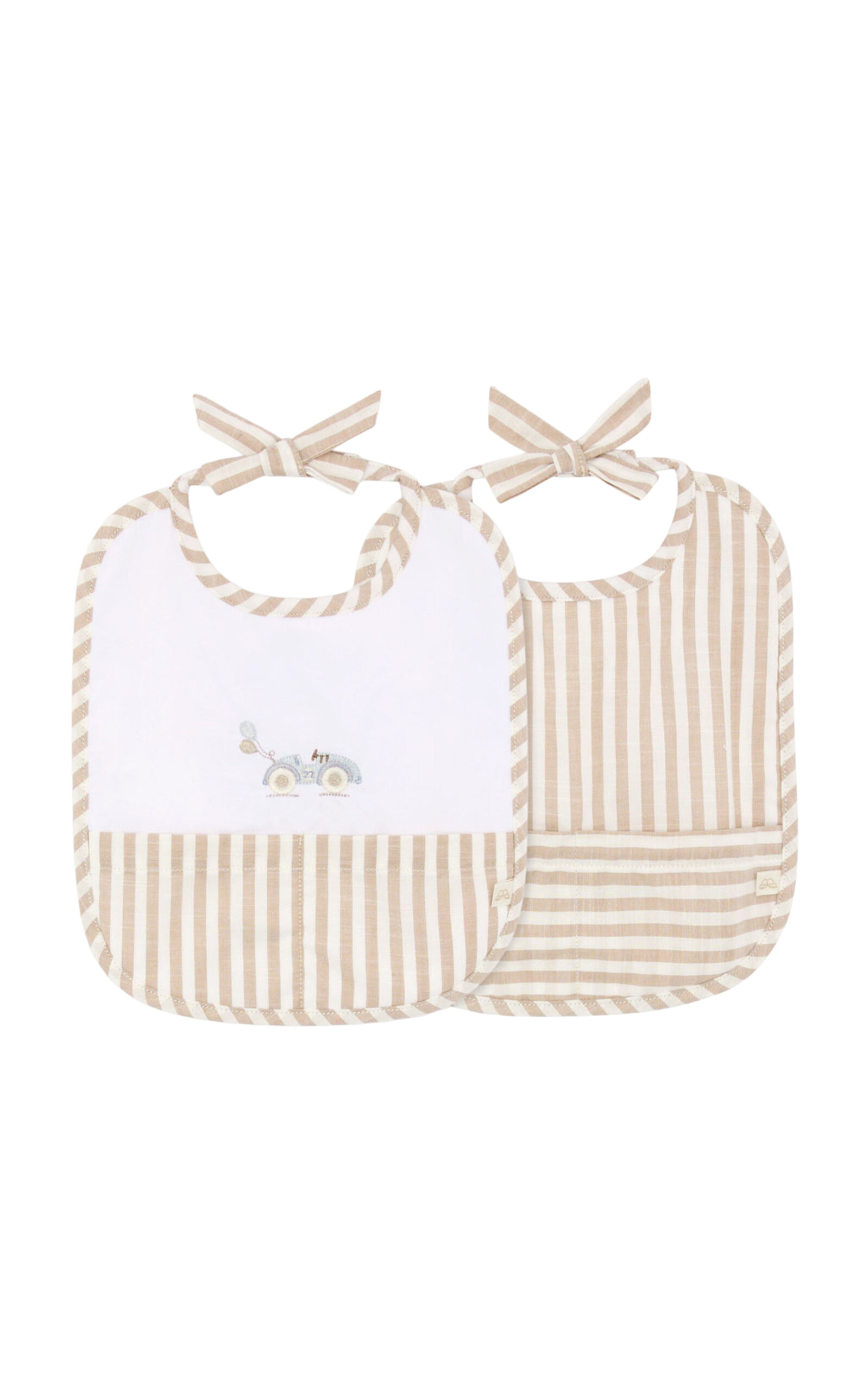 Marie-chantal April Race Car Bib Set In Pink