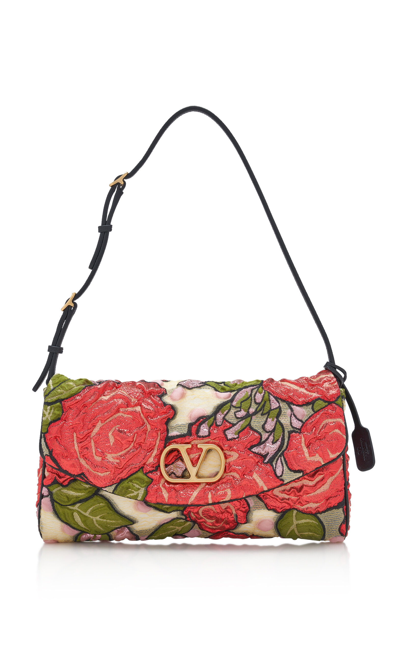 Valentino Garavani DeVain Small Floral Jacquard Shoulder Bag - Moda Operandi