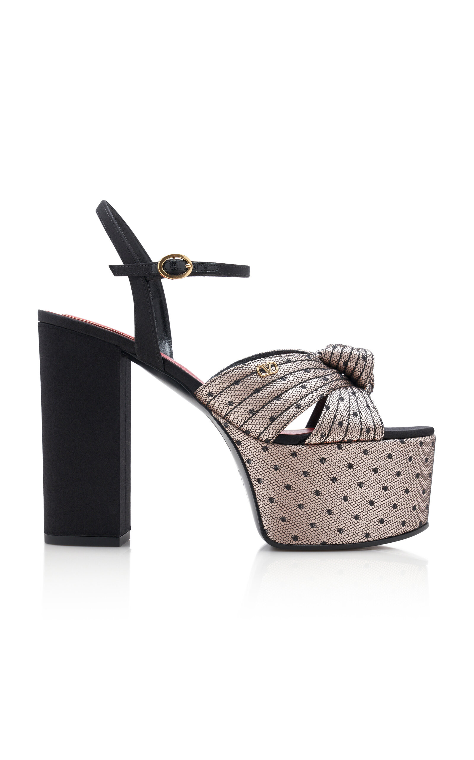 Valentino Garavani Crasher D'Esprit Satin Platform Sandals - Moda Operandi