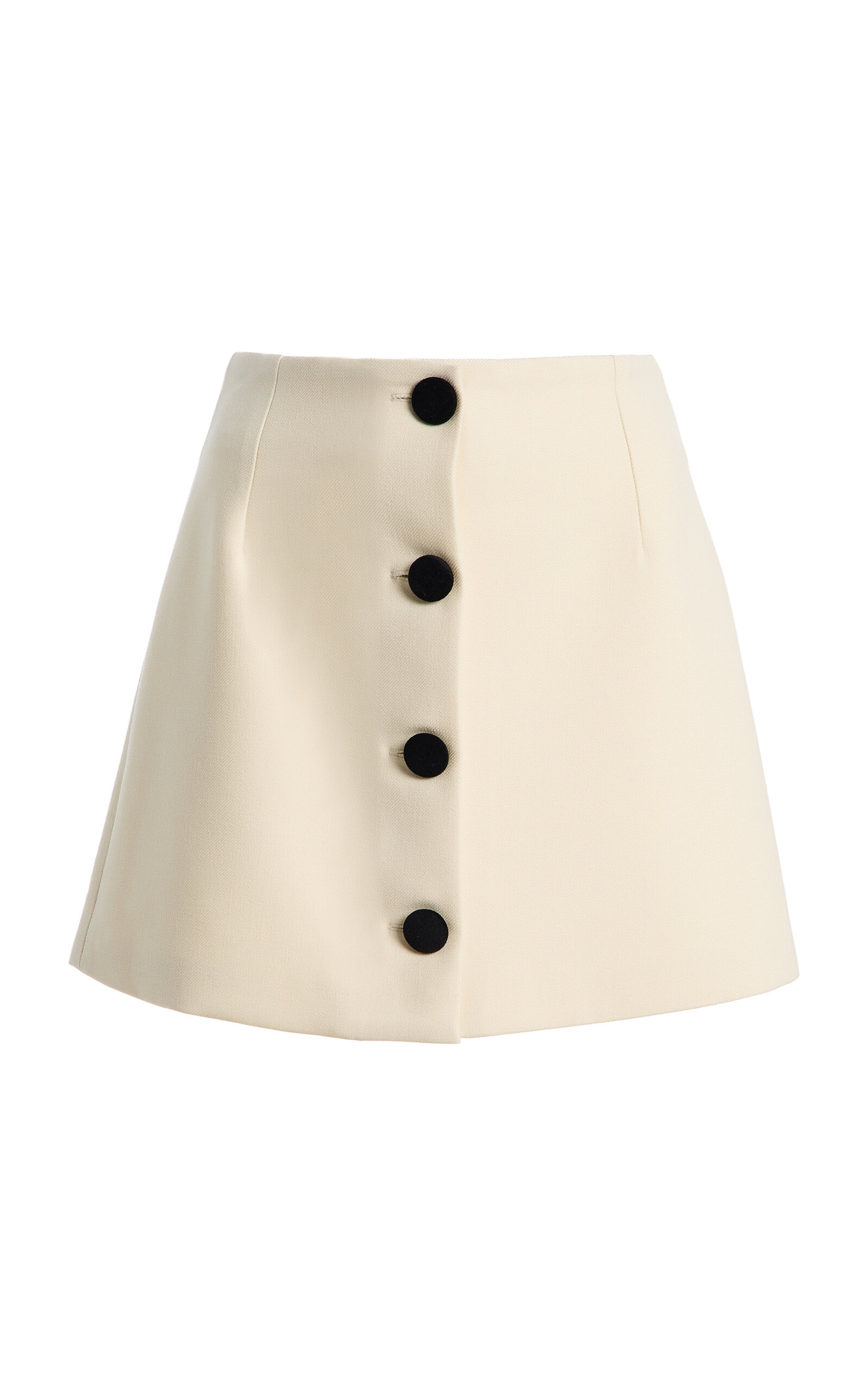 D'estree Destree Exclusive Lucio Crepe Mini Skirt In White