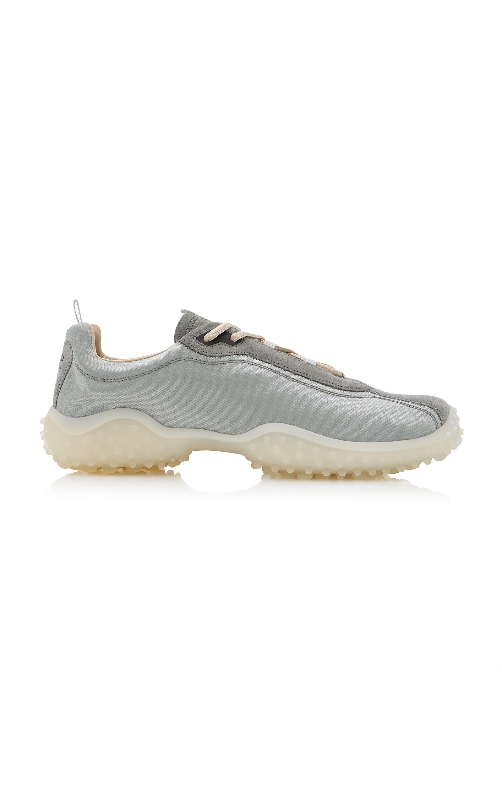Miu Miu Bubble Nylon and Suede Sneakers - Moda Operandi