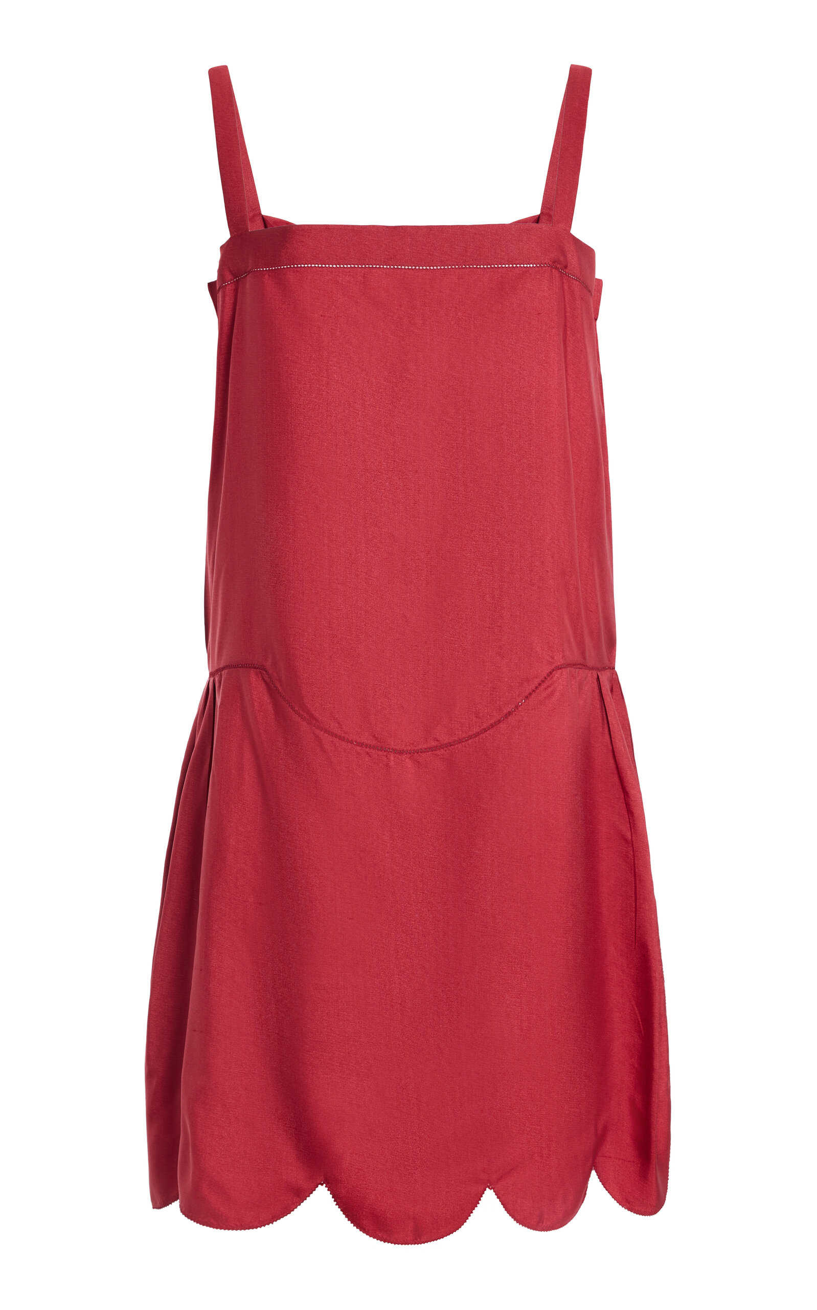 Miu Miu Embroidered Silk Mini Dress - Moda Operandi