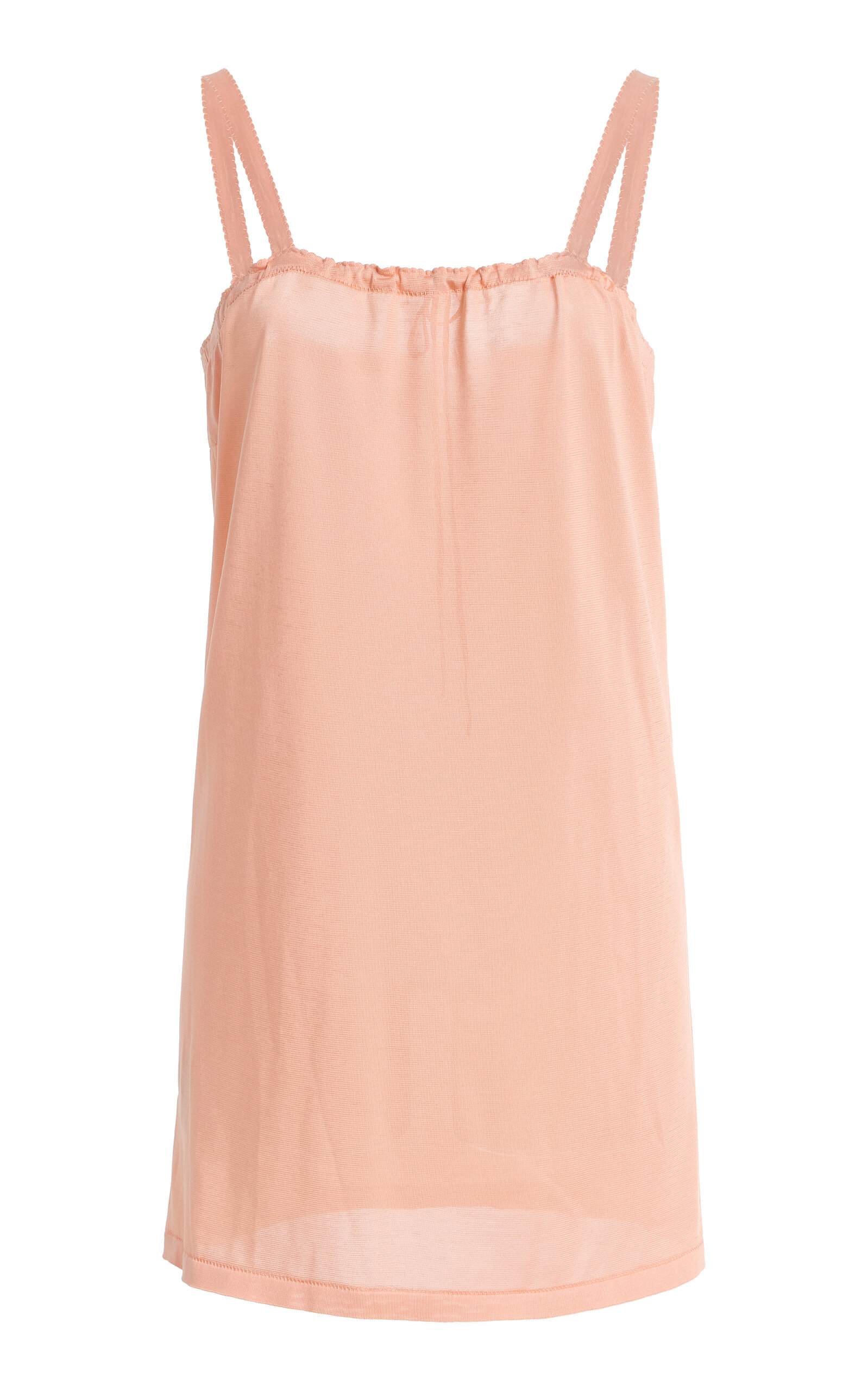 Miu Miu Washed Silk Mini Slip Dress - Moda Operandi