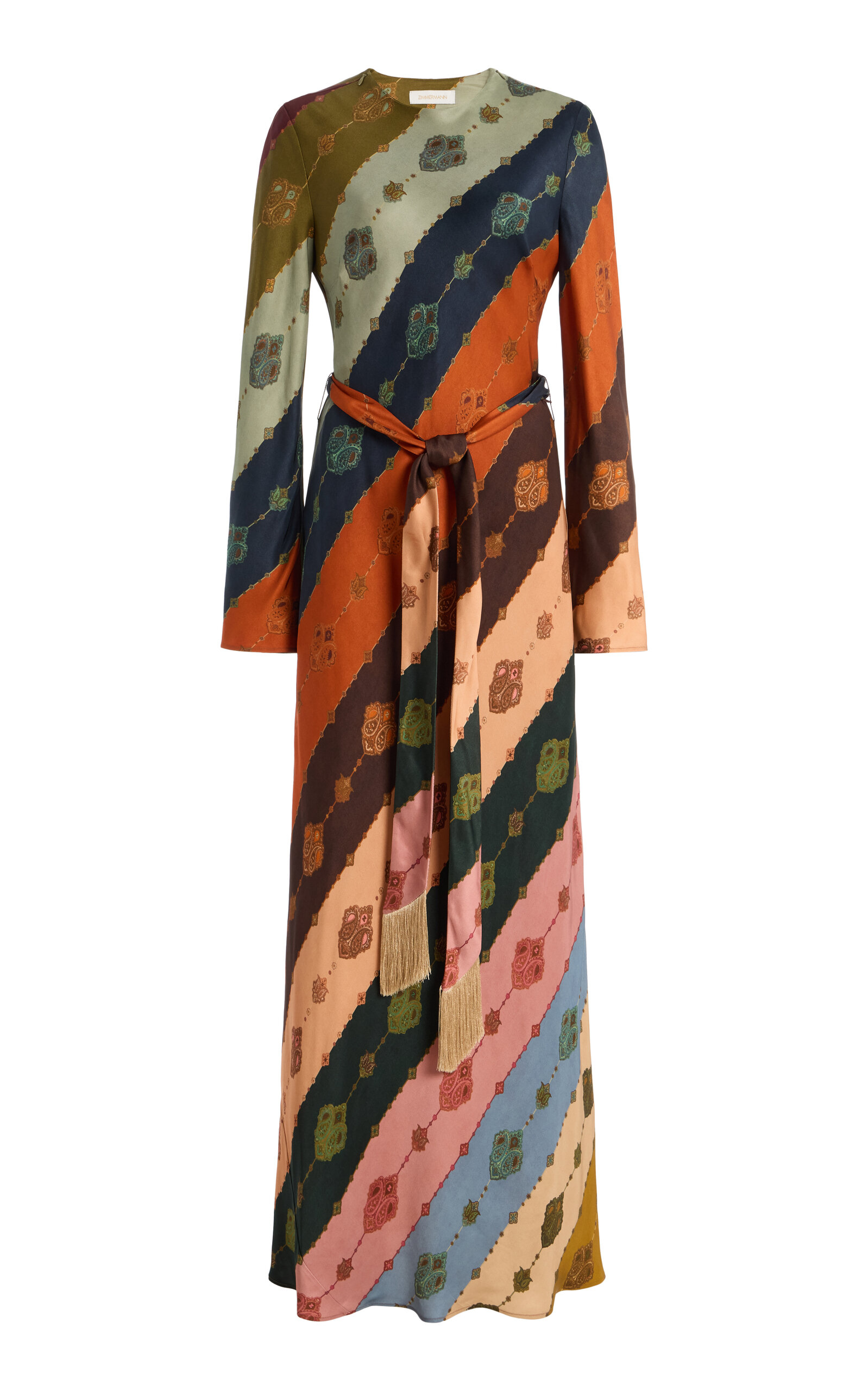 Ascent Printed Twill Maxi Dress