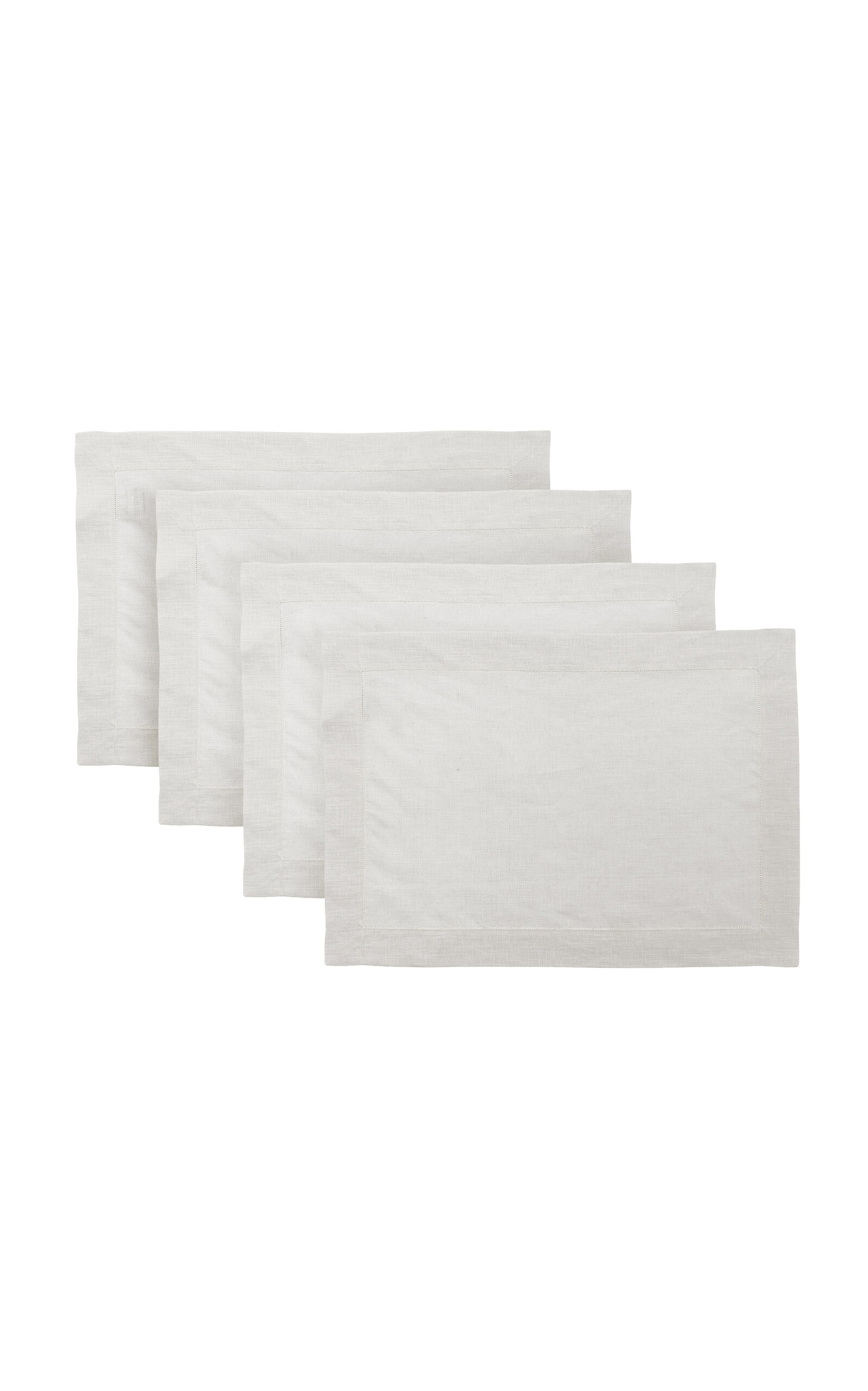 Moda Domus - Set-of-Four Linen Placemats - Off-White - Moda Operandi