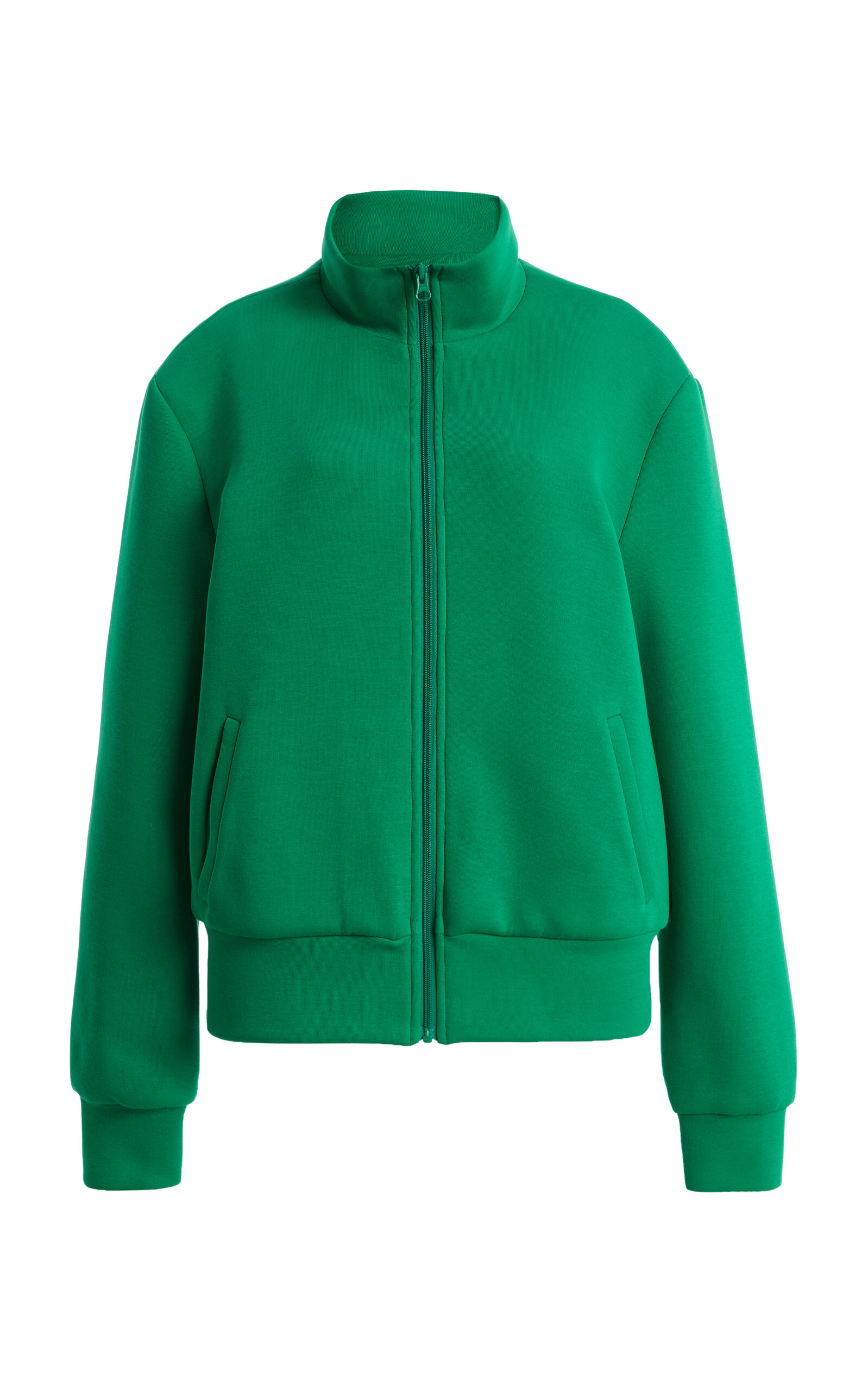 Lii Zipped Jersey Jacket In Green