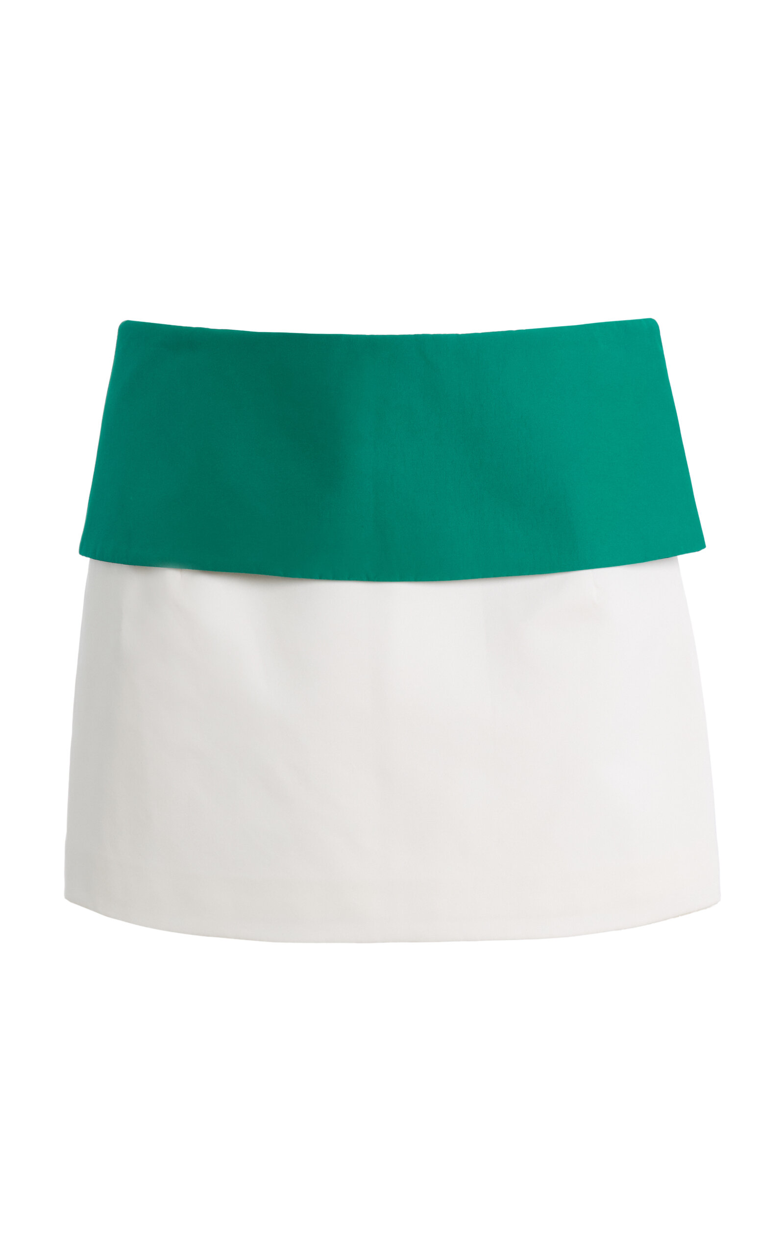 Lii - Fold-Over Crepe Mini Skirt - White - XS - Moda Operandi