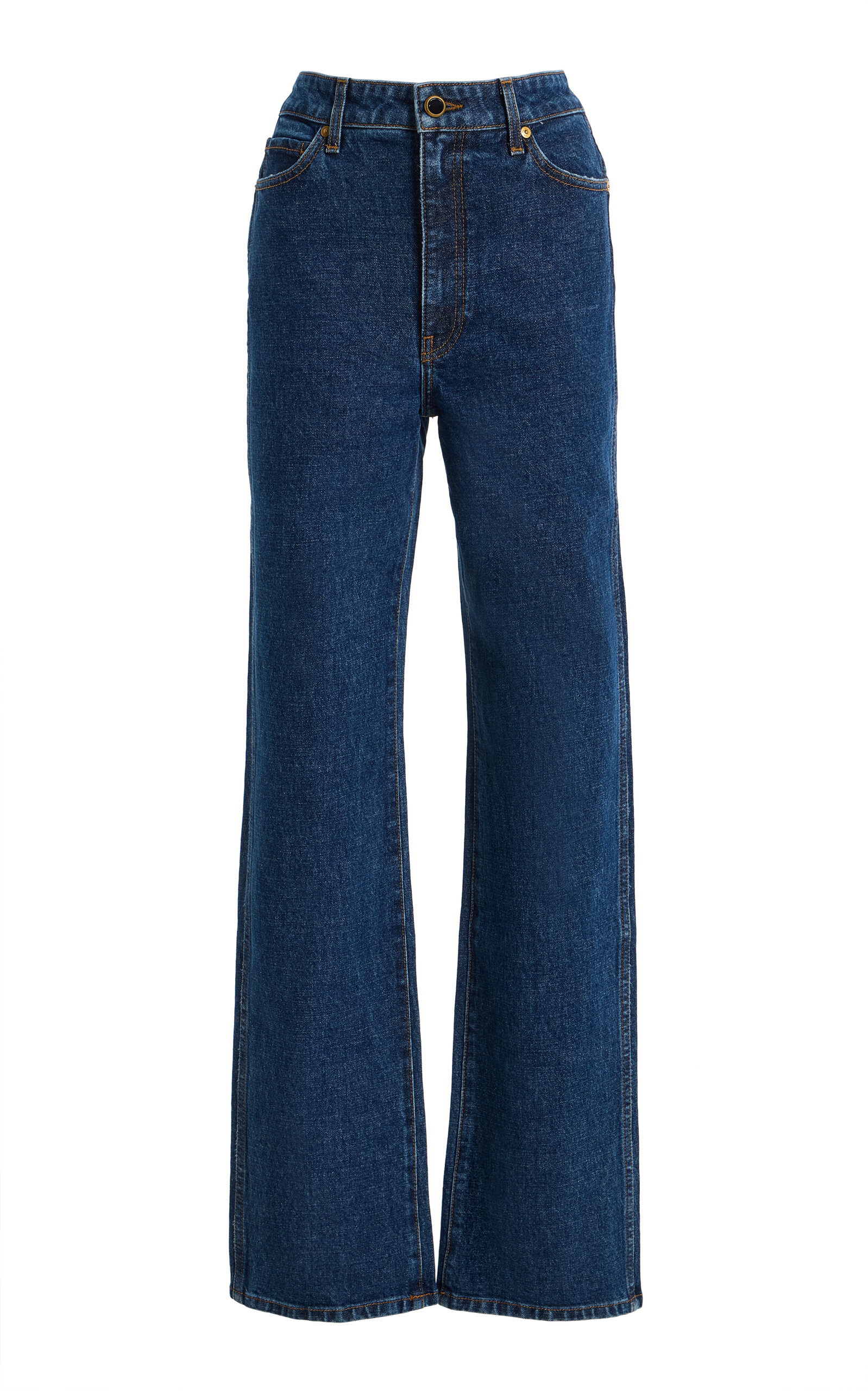 Khaite Danielle Stretch High-Rise Stovepipe Jeans