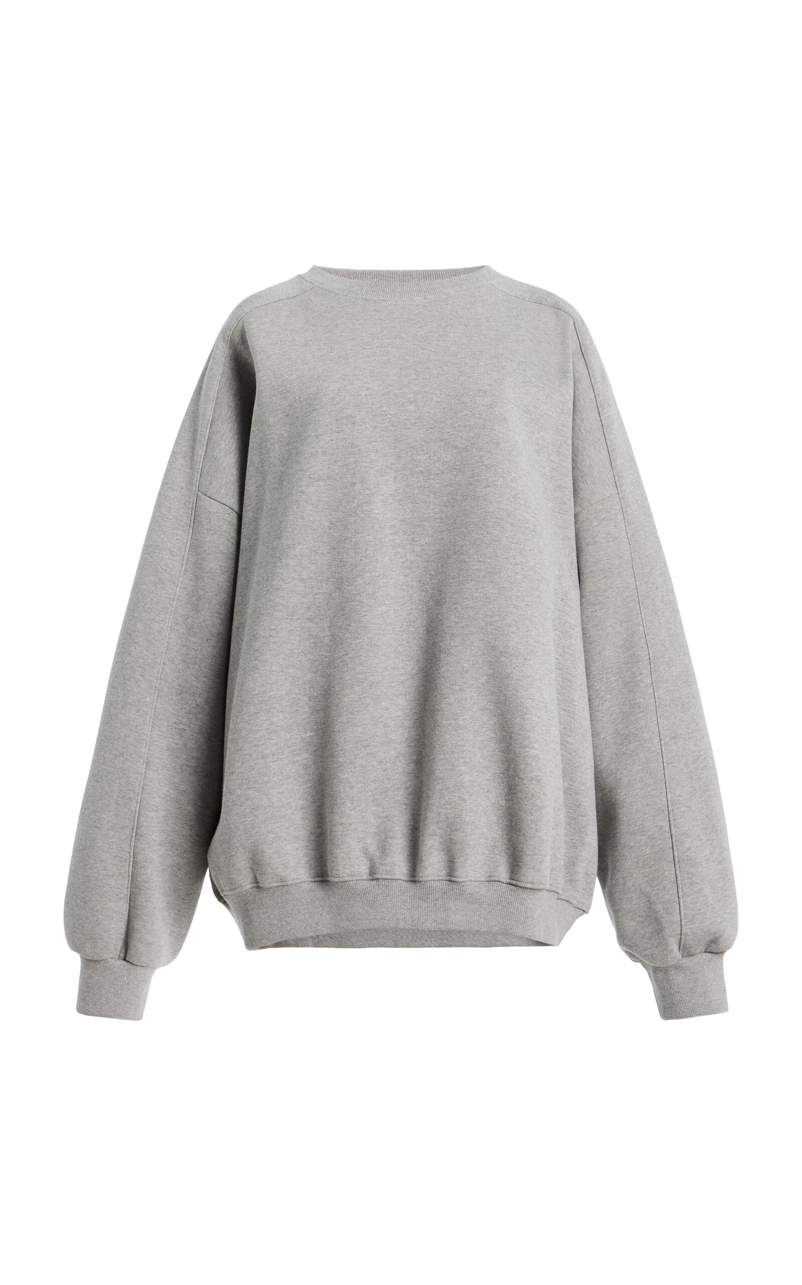 The Frankie Shop - Mirra Cotton Sweatshirt - Grey - M - Moda Operandi
