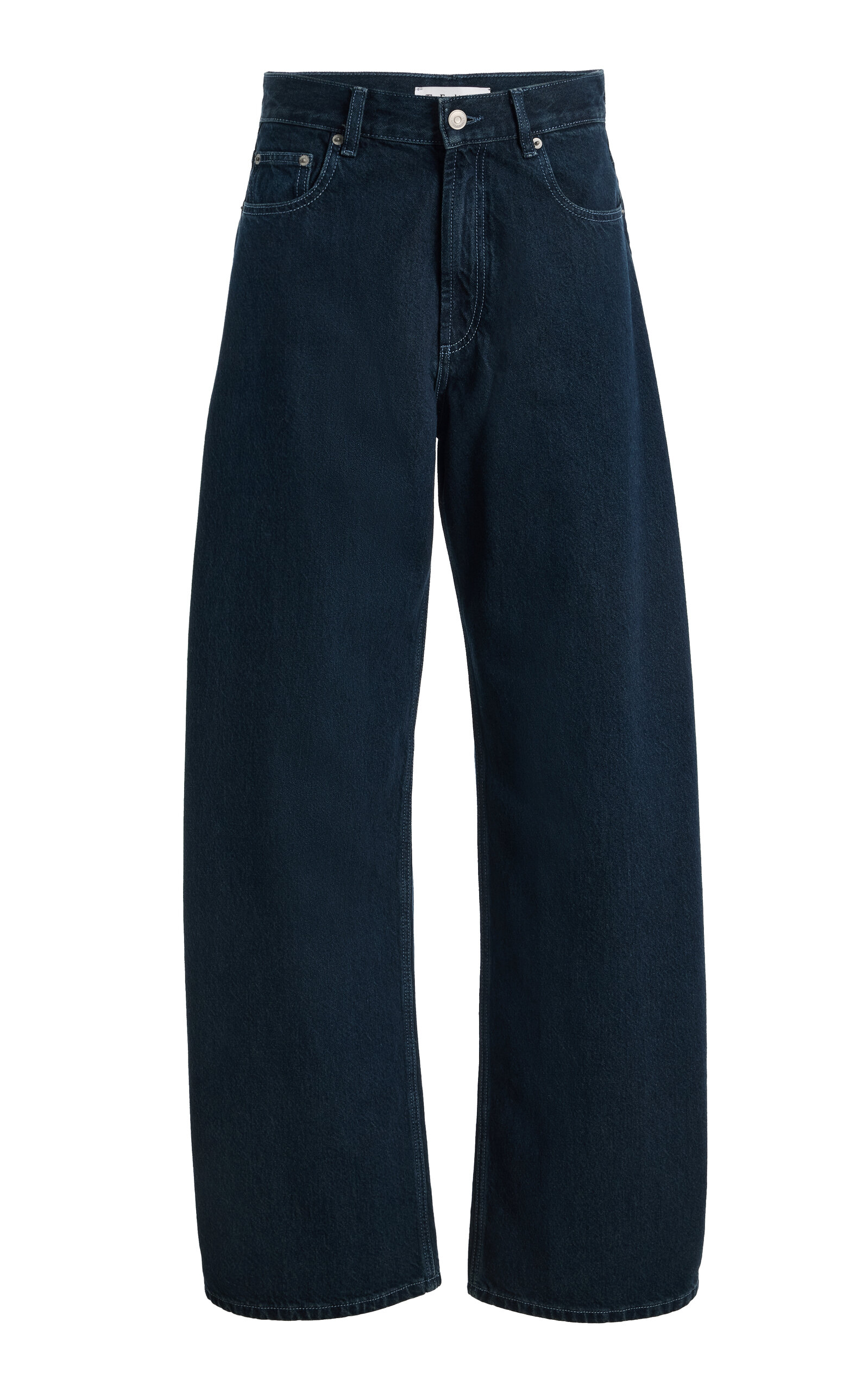 The Frankie Shop - Nick Rigid High-Rise Barrel-Leg Jeans - Blue - M - Moda Operandi