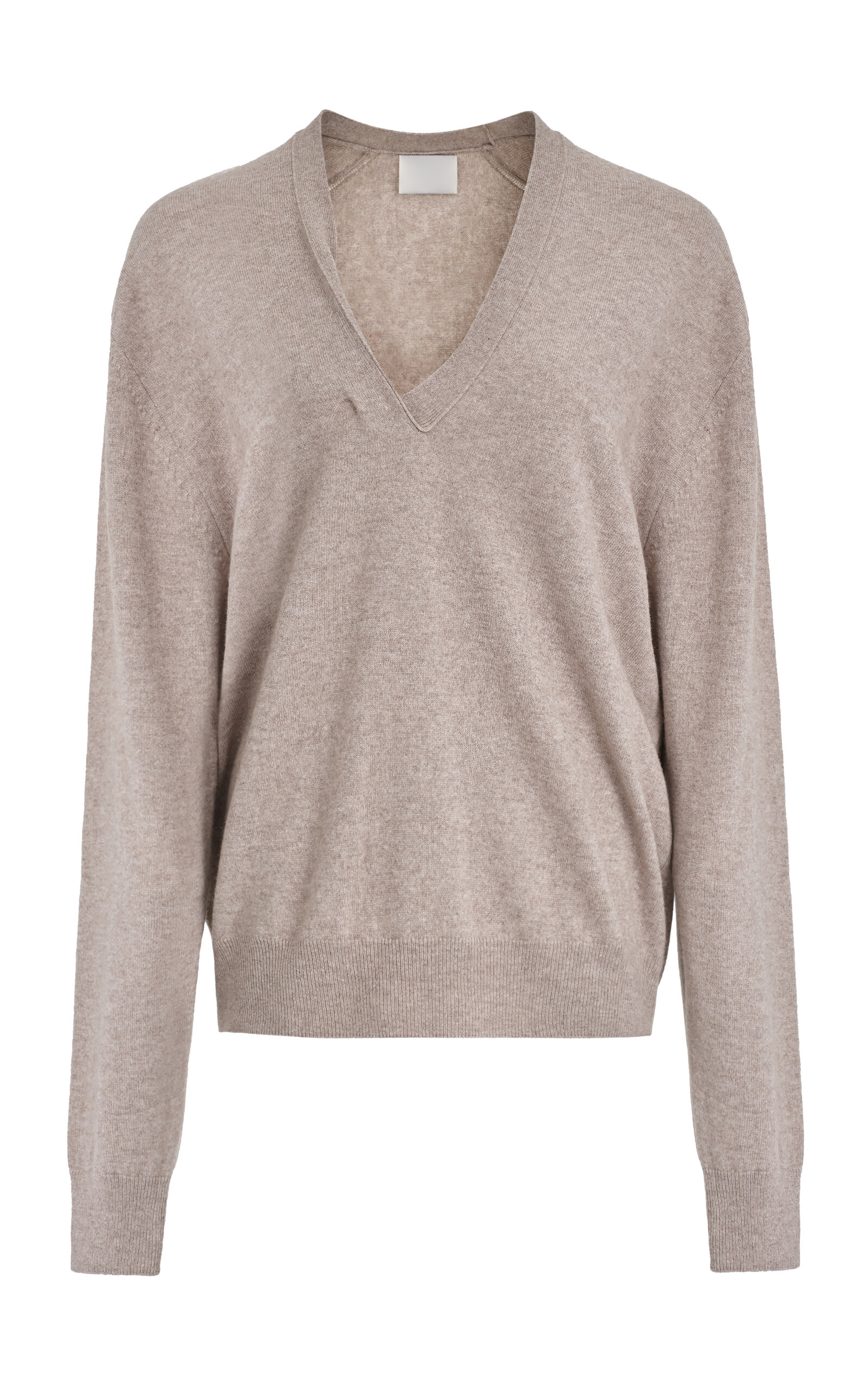 Source Unknown - Byrone V-Neck Cashmere-Wool Sweater - Neutral - S - Moda Operandi