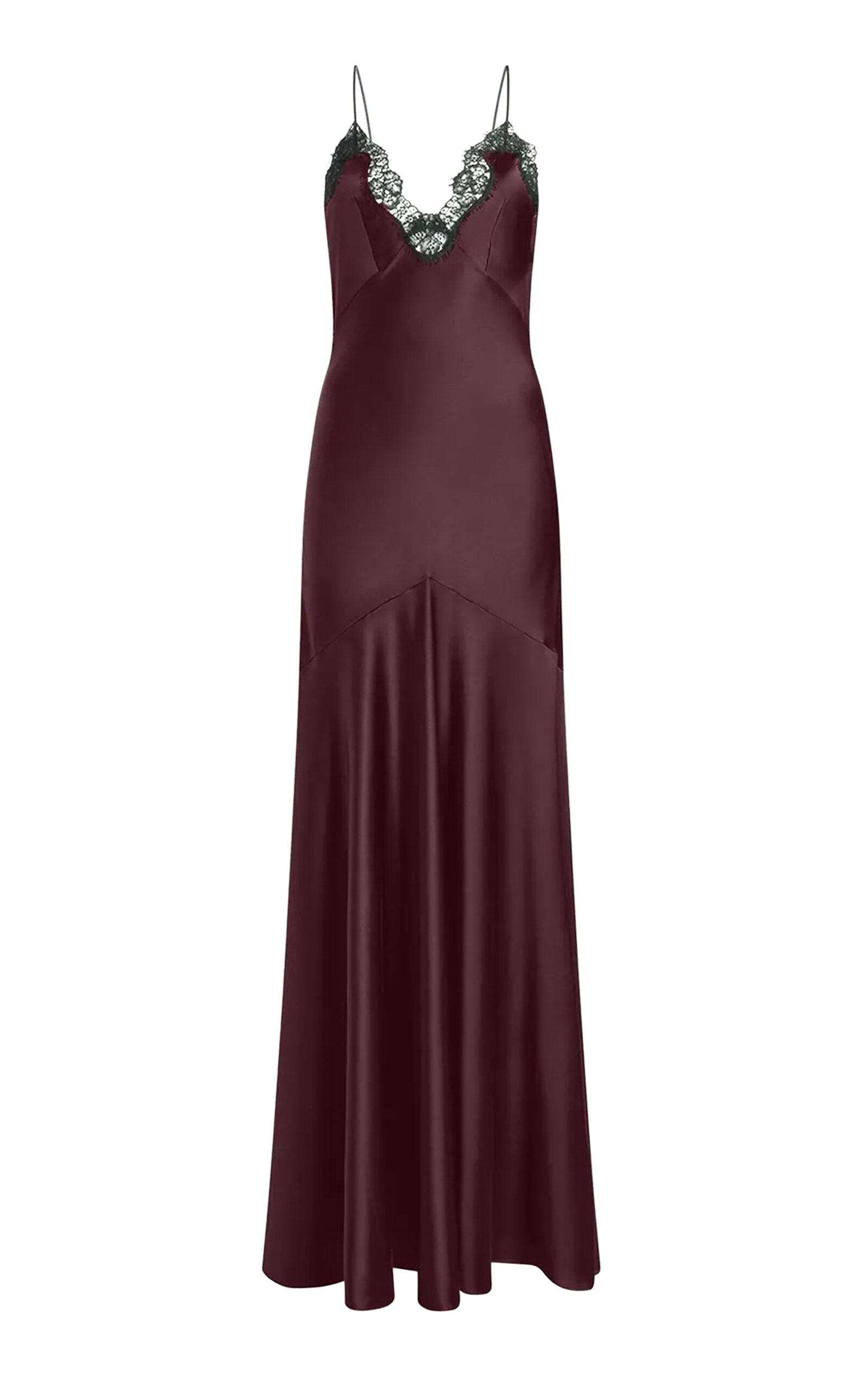 Aflalo Wister Sillk Maxi Dress In Burgundy