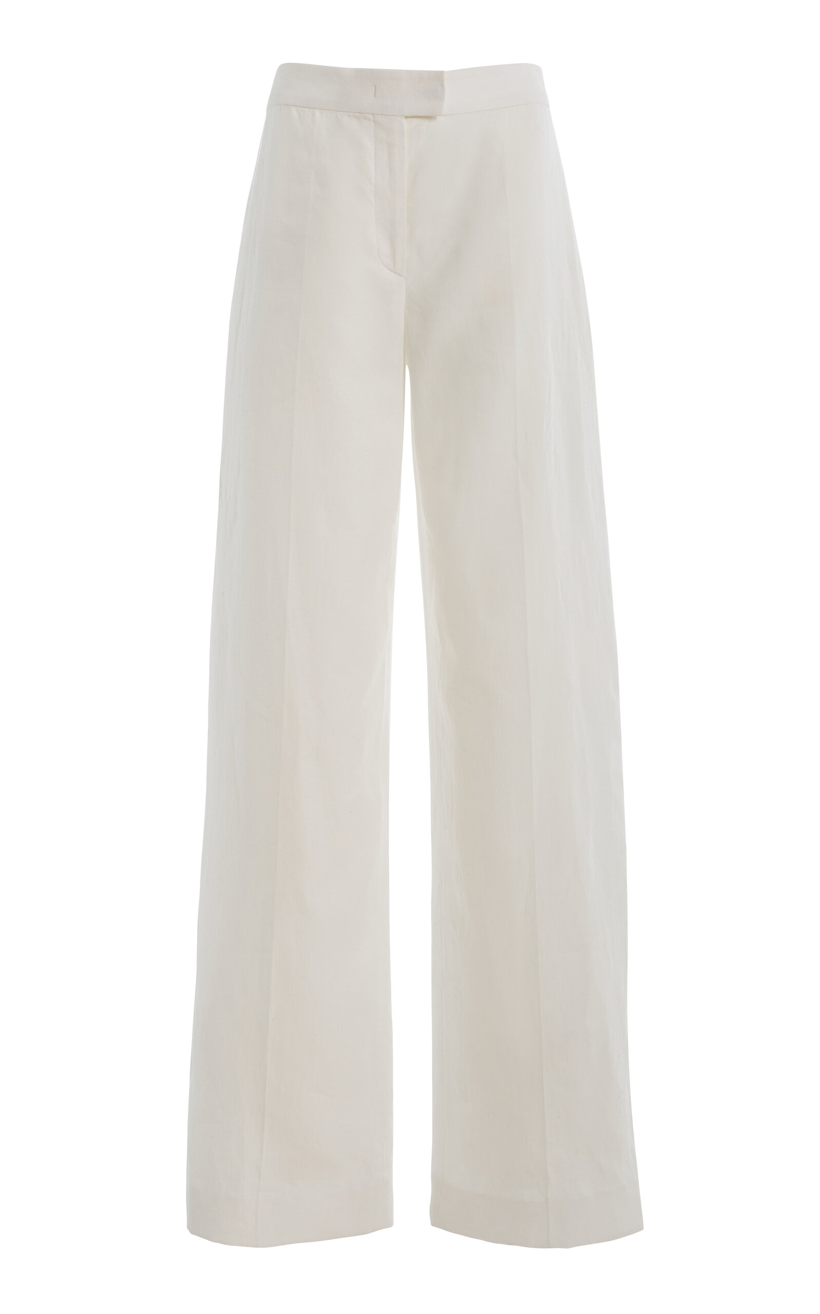 Flat Front Wide-Leg Pants