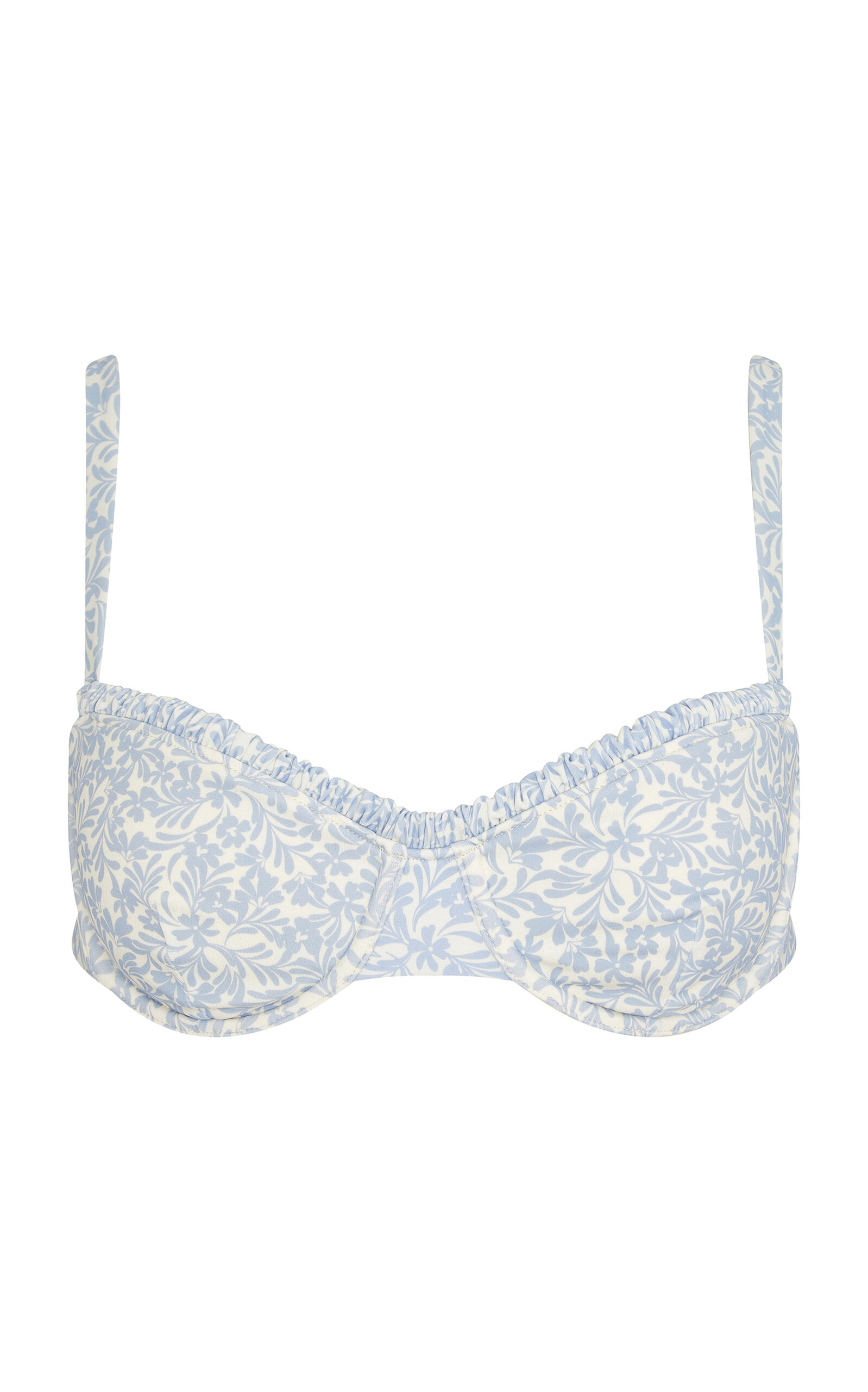 Onia Marilyn Bikini Top In Blue