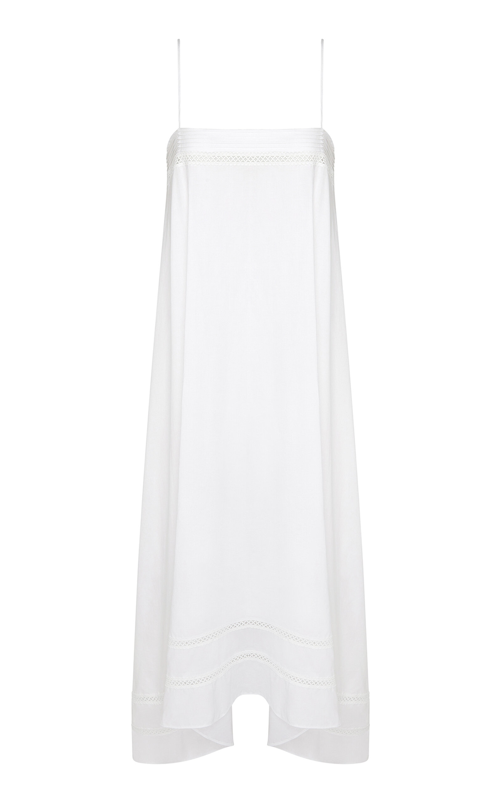 Onia Cotton Handkerchief Dress In White