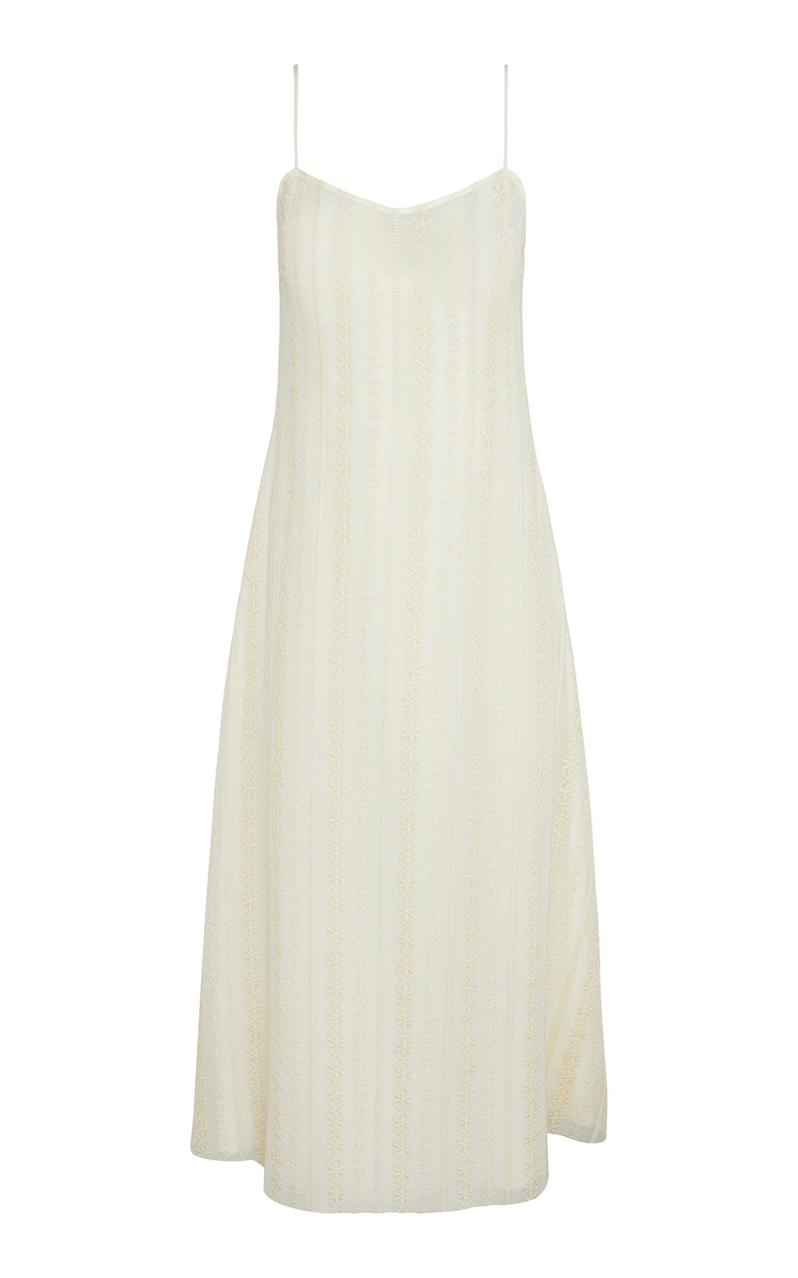 Onia Overlay Slip Dress In White