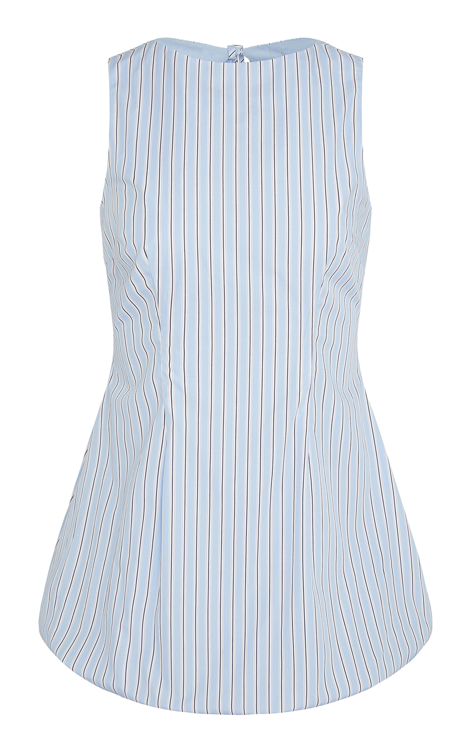 Onia Fitted Boatneck Bubble Mini Dress In Blue