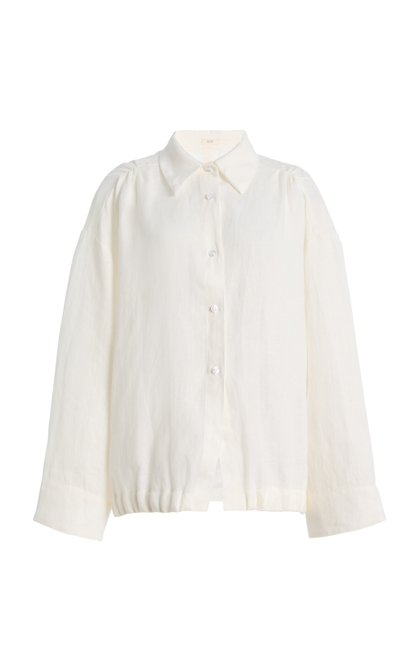 Elce Maris Linen Shirt In White