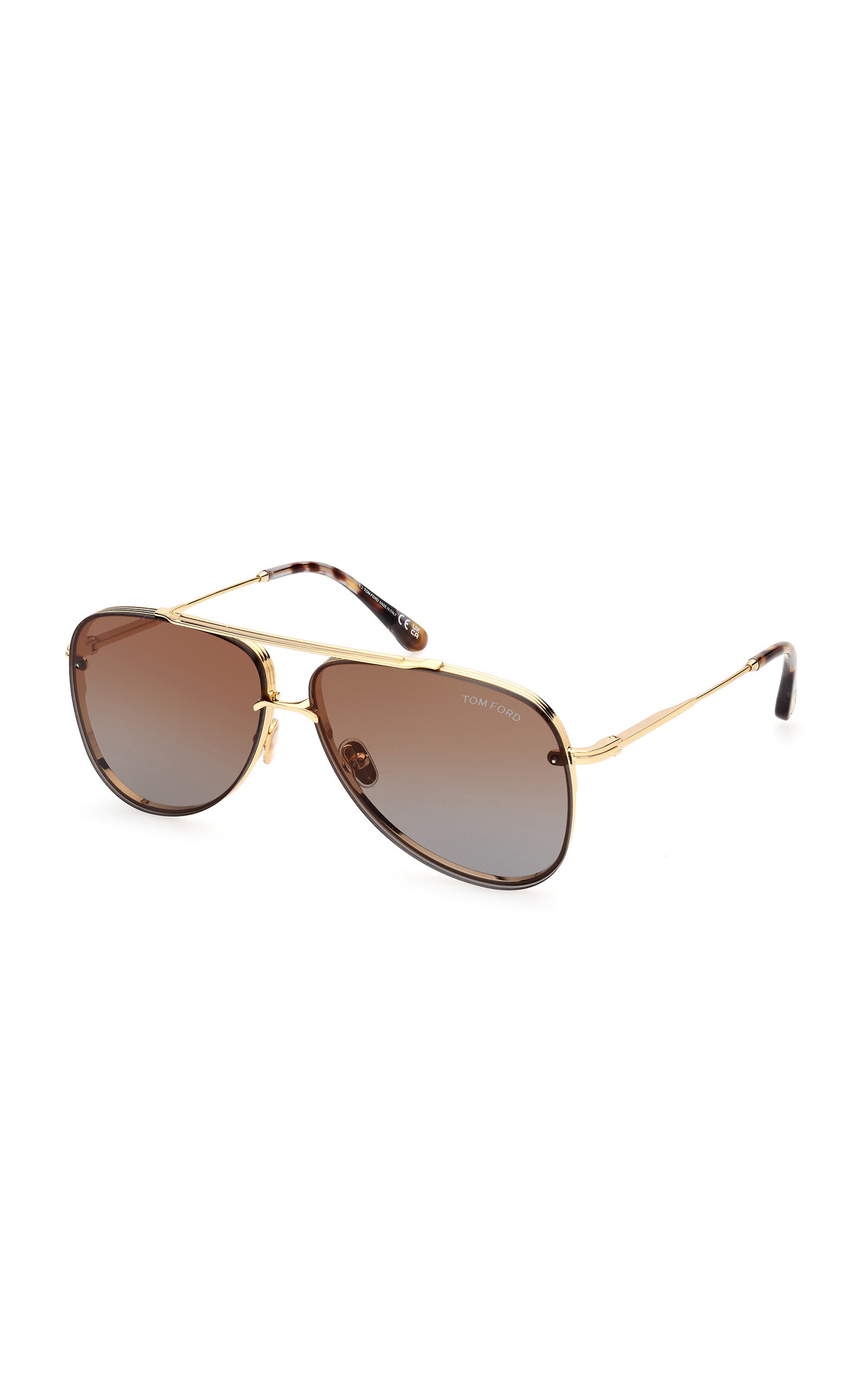 Tom Ford Leon Metal Sunglasses In Yellow