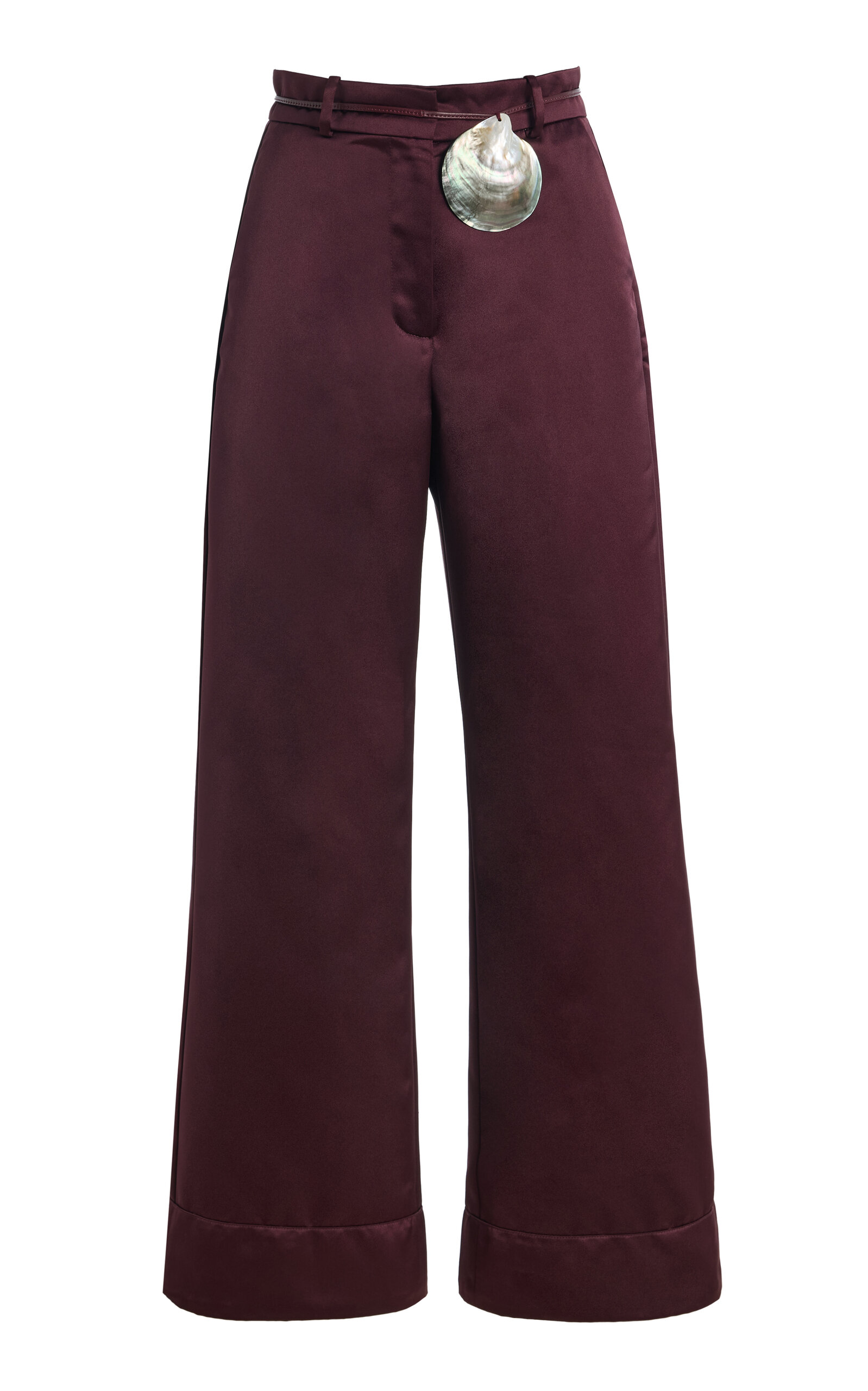 SLOAN Exclusive Belted Twill Flared-Leg Pants - Moda Operandi