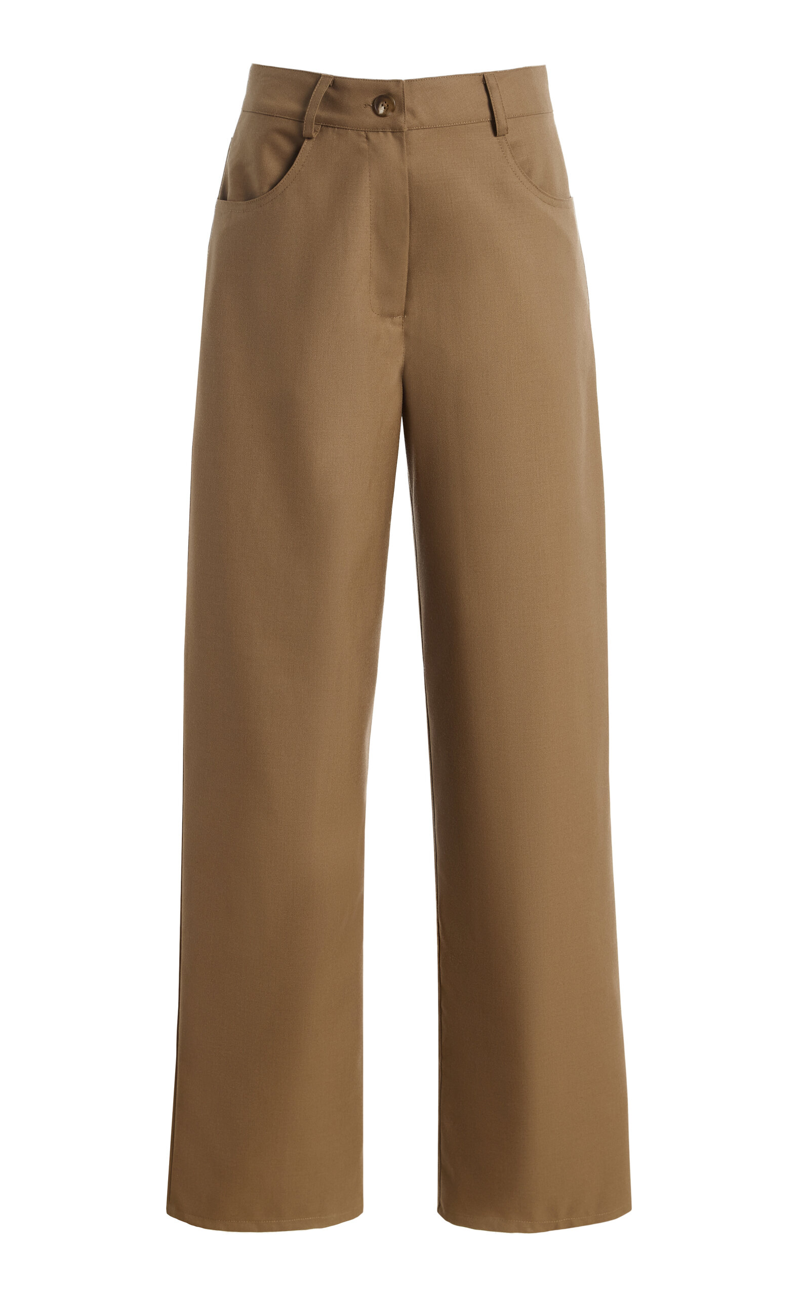Sloan Exclusive Wool Straight-leg Jeans In Neutral