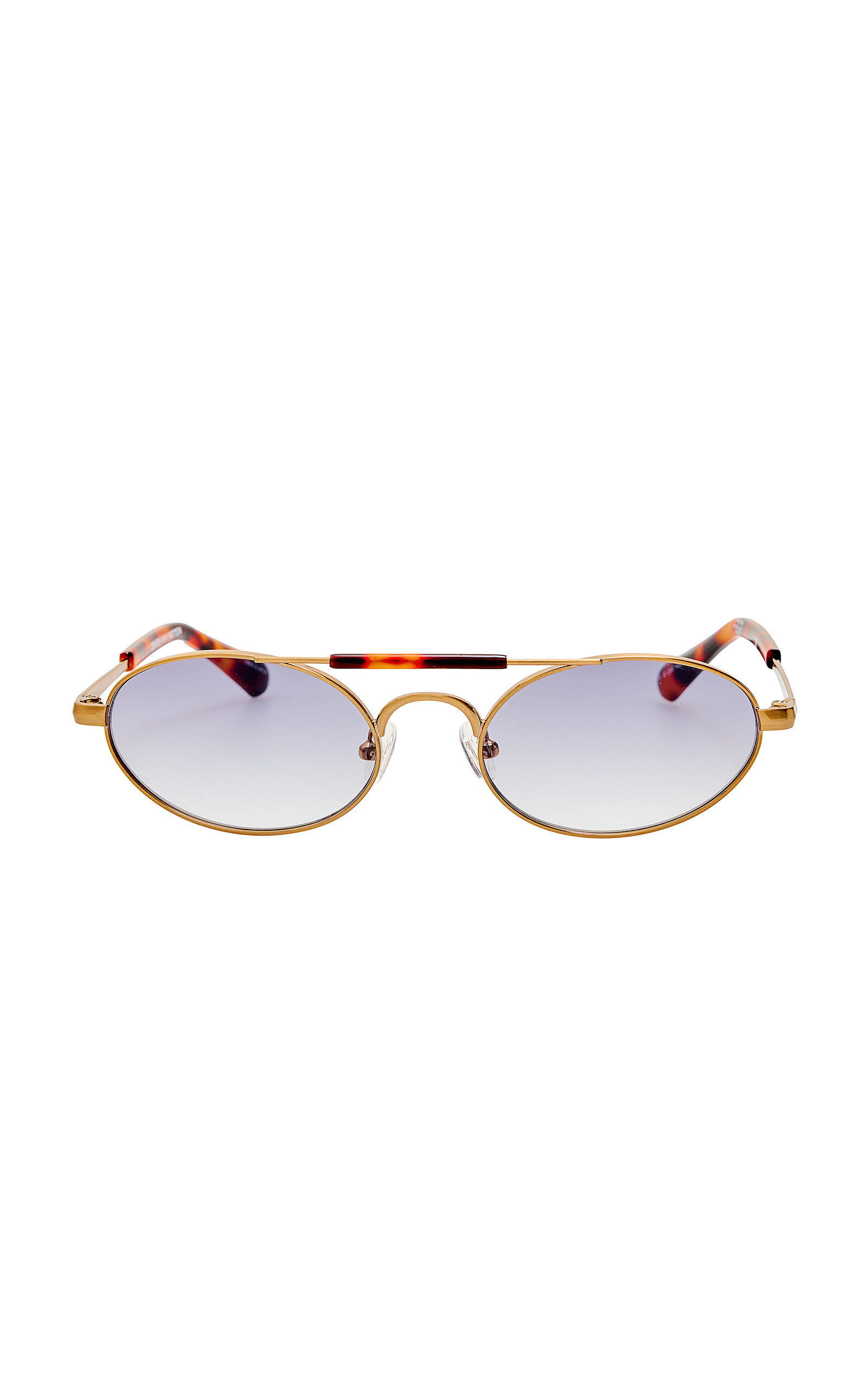 Dries Van Noten - Aviator-Frame Metal Sunglasses - Animal - OS - Moda Operandi