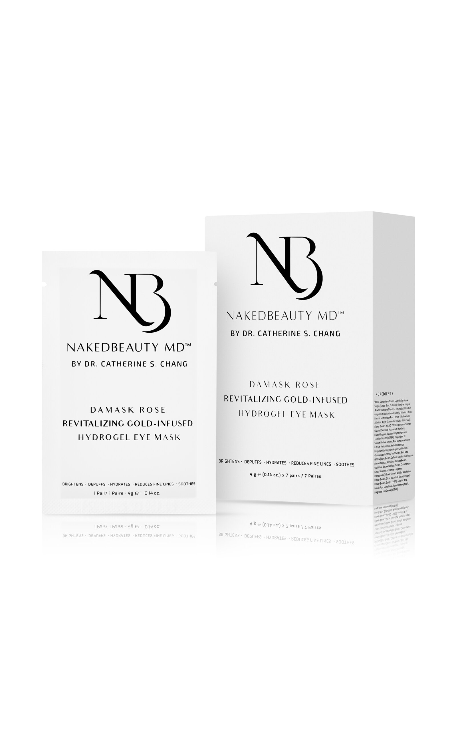 NakedBeauty MD Damask Rose Revitalizing Gold-Infused Hydrogel Eye Masks - Moda Operandi