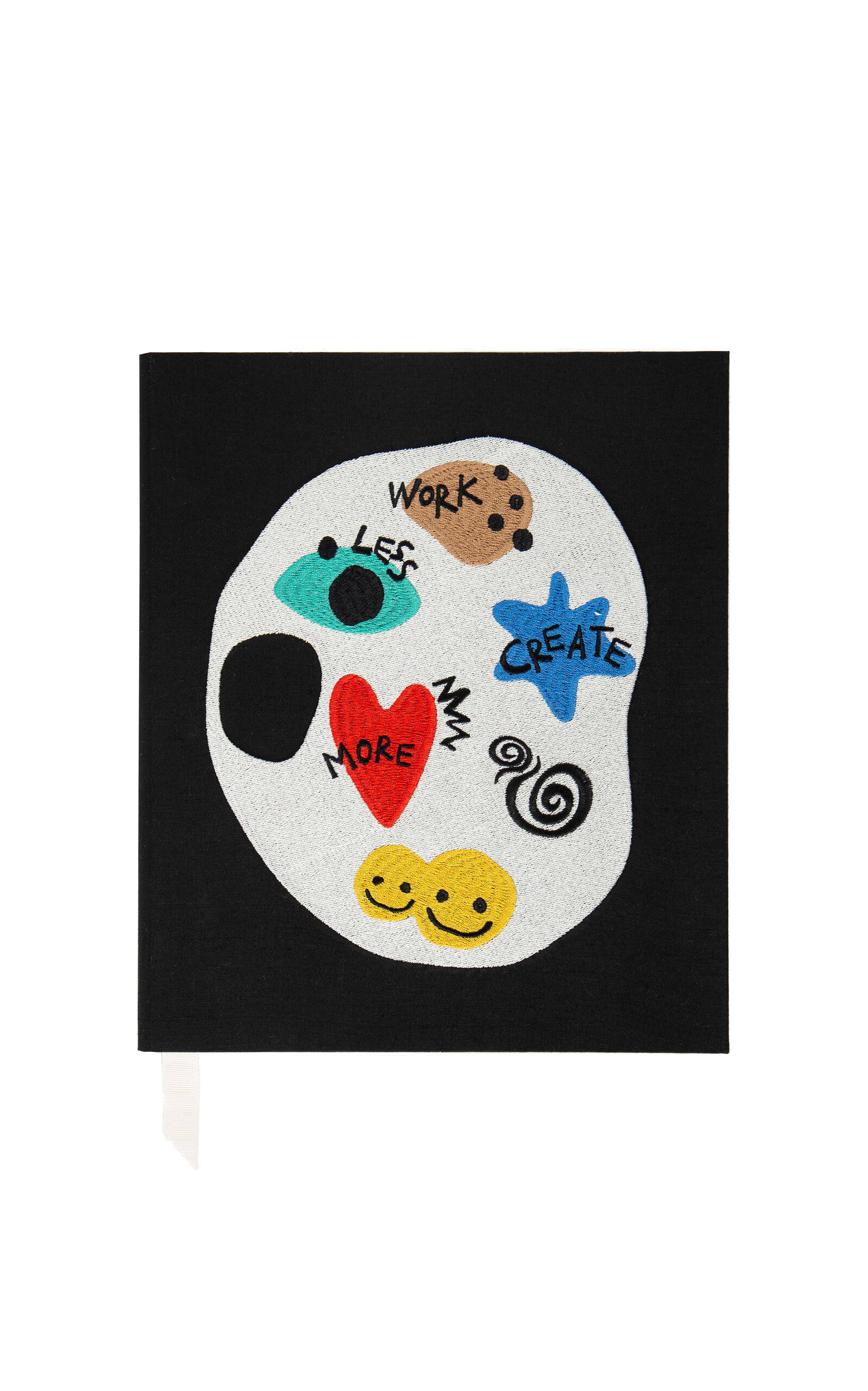 Mhstudios - Salines Notebook Work Less; Create More - Black