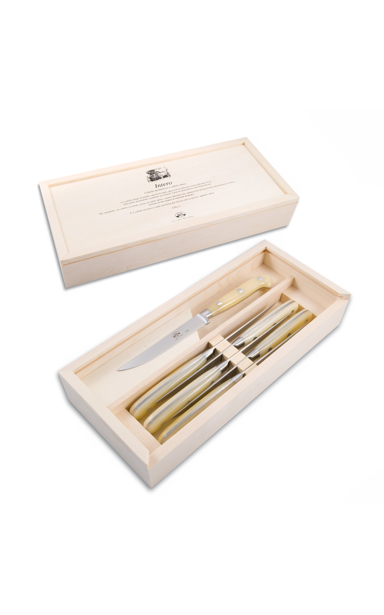 Coltellerie Berti - Intero Cream Steak Knife Box Set - Off-white