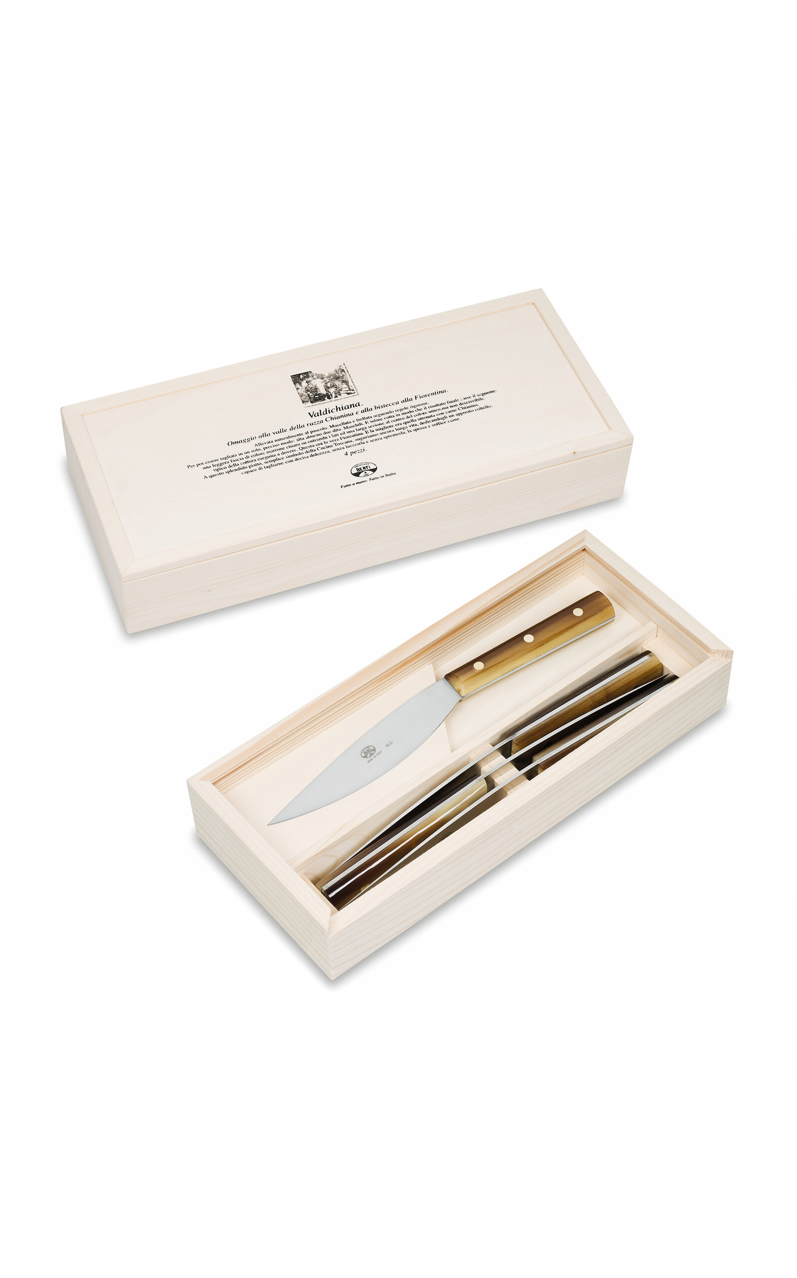 Coltellerie Berti - Valdichiana Cornotech Steak Knife Box Set - Multi