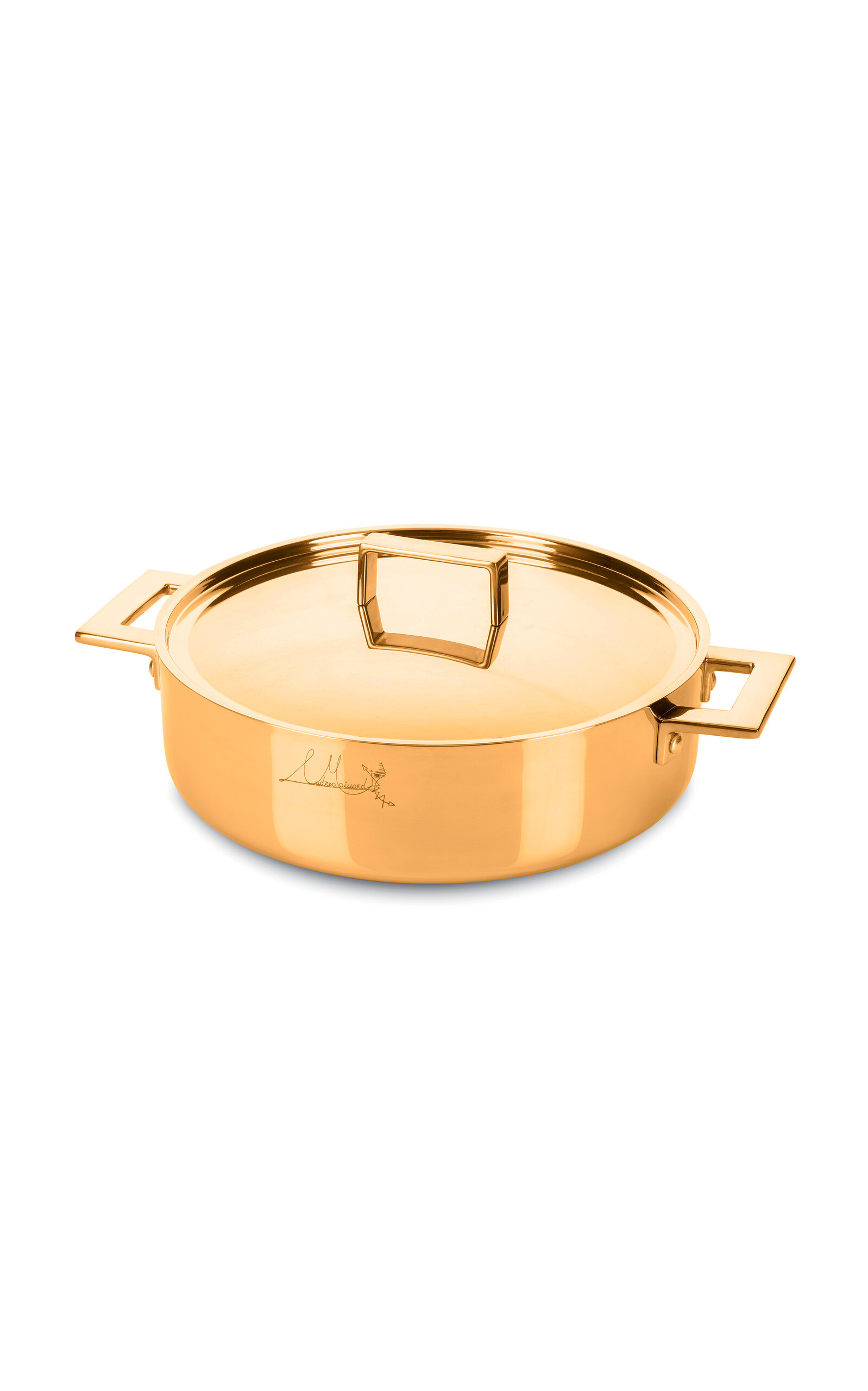 Studio Tecnico Mepra - Frying Pan 2 Hand.cm.24 Att.oro - Gold