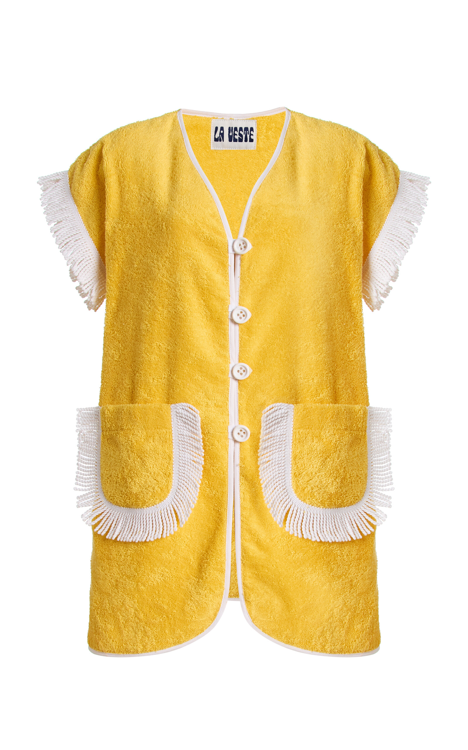 LA VESTE Exclusive Pitaya Cotton Mini Towel Dress