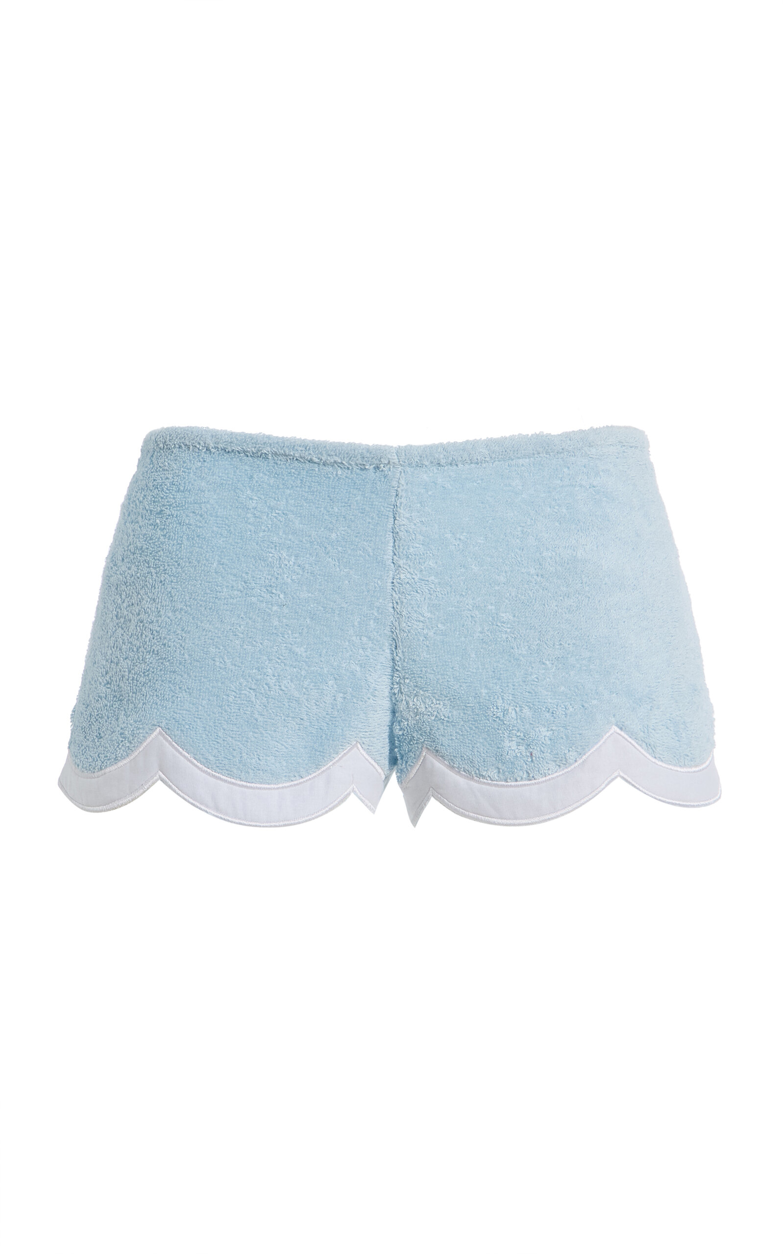 LA VESTE Exclusive Waves Cotton Mini Shorts
