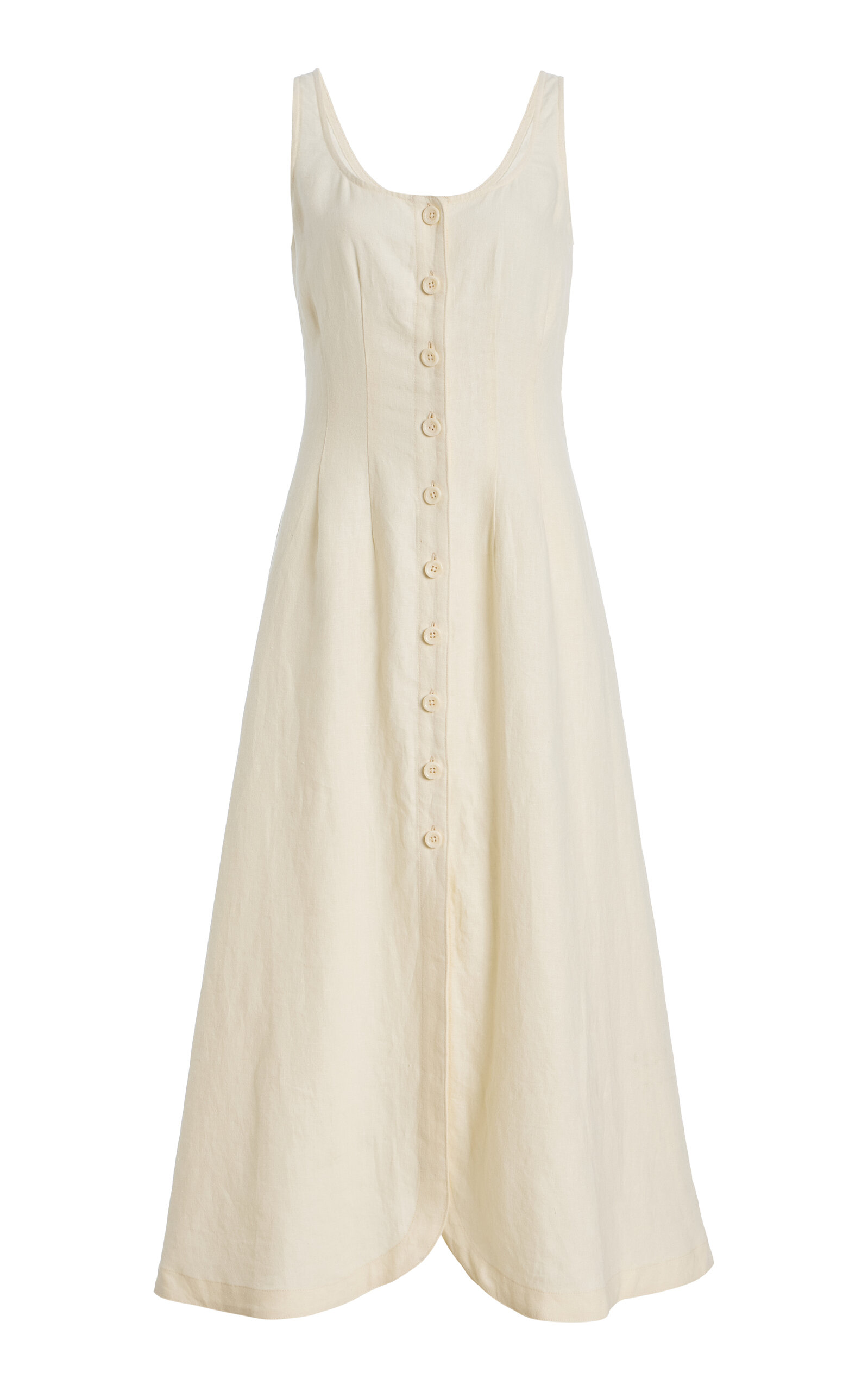 DL1961 Montauk Sleeveless Linen Maxi Dress - Moda Operandi