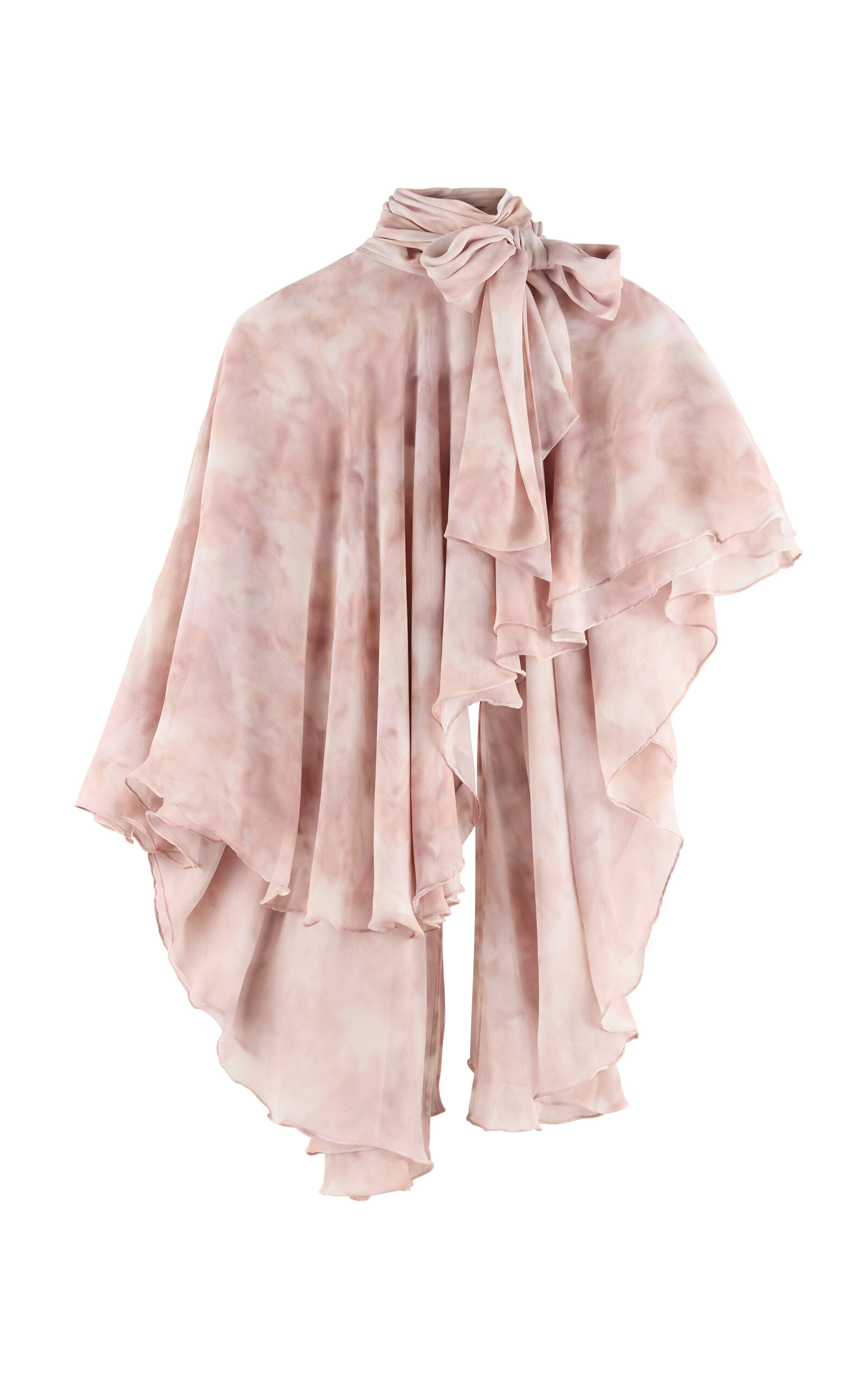 ARAKII Exclusive Flowy Ruffled Silk Cape - Moda Operandi
