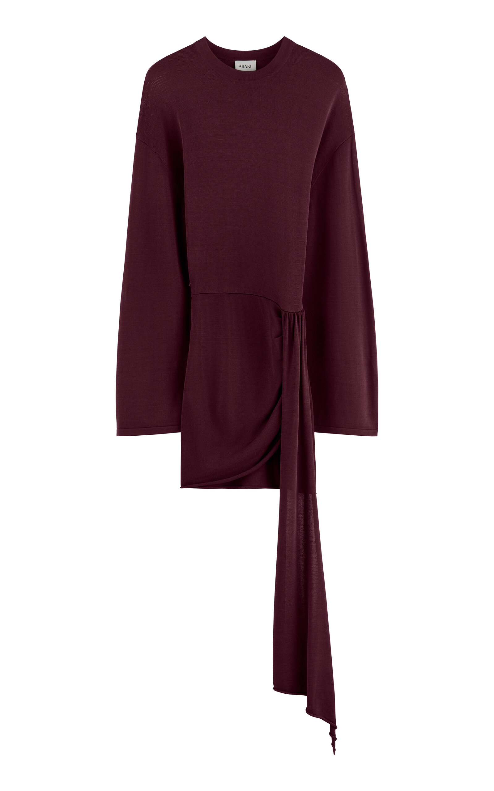 ARAKII Draped Long Sleeved Mini Dress Exclusive - Moda Operandi