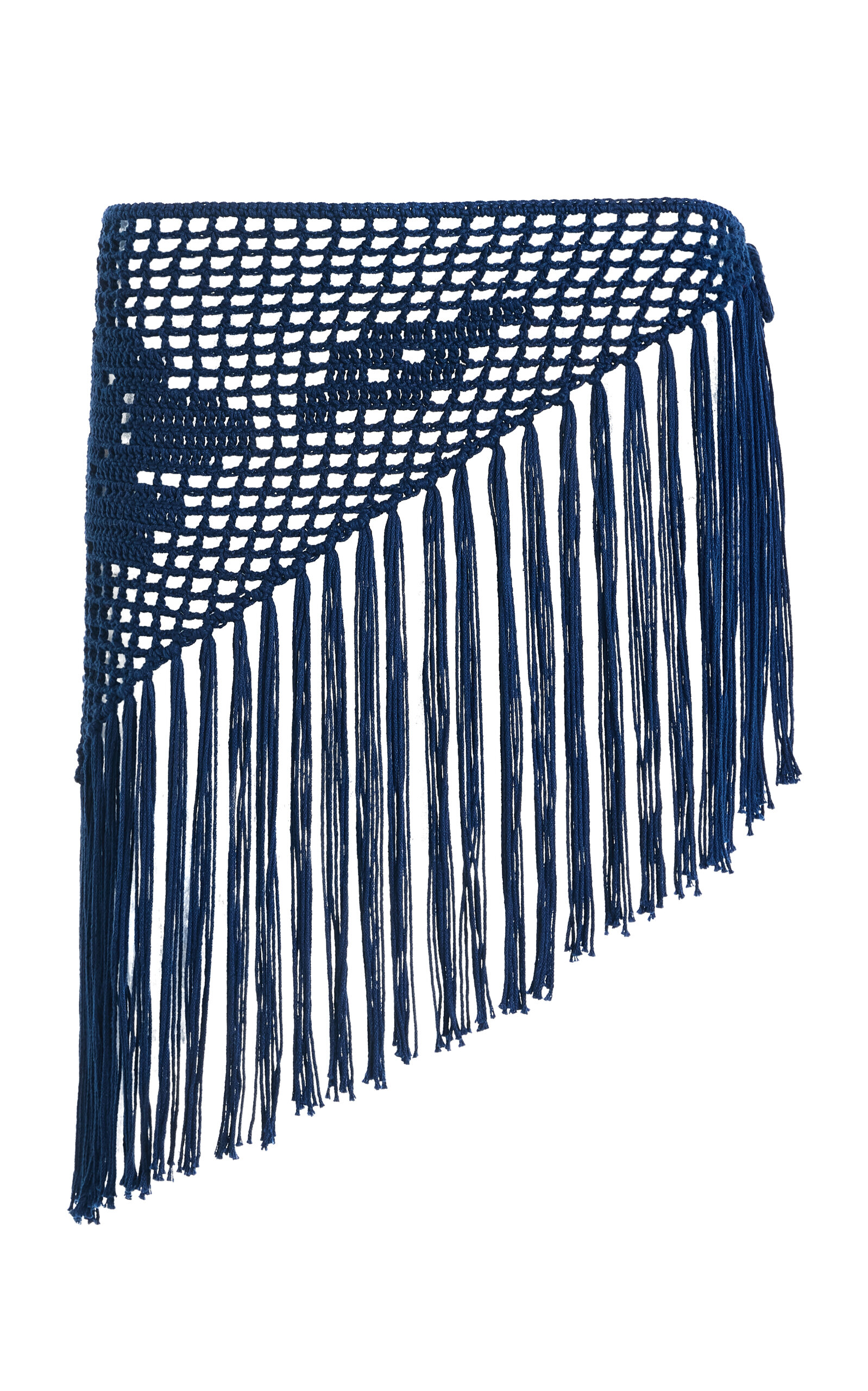Sloan The Scarf Crochet Belt In Navy