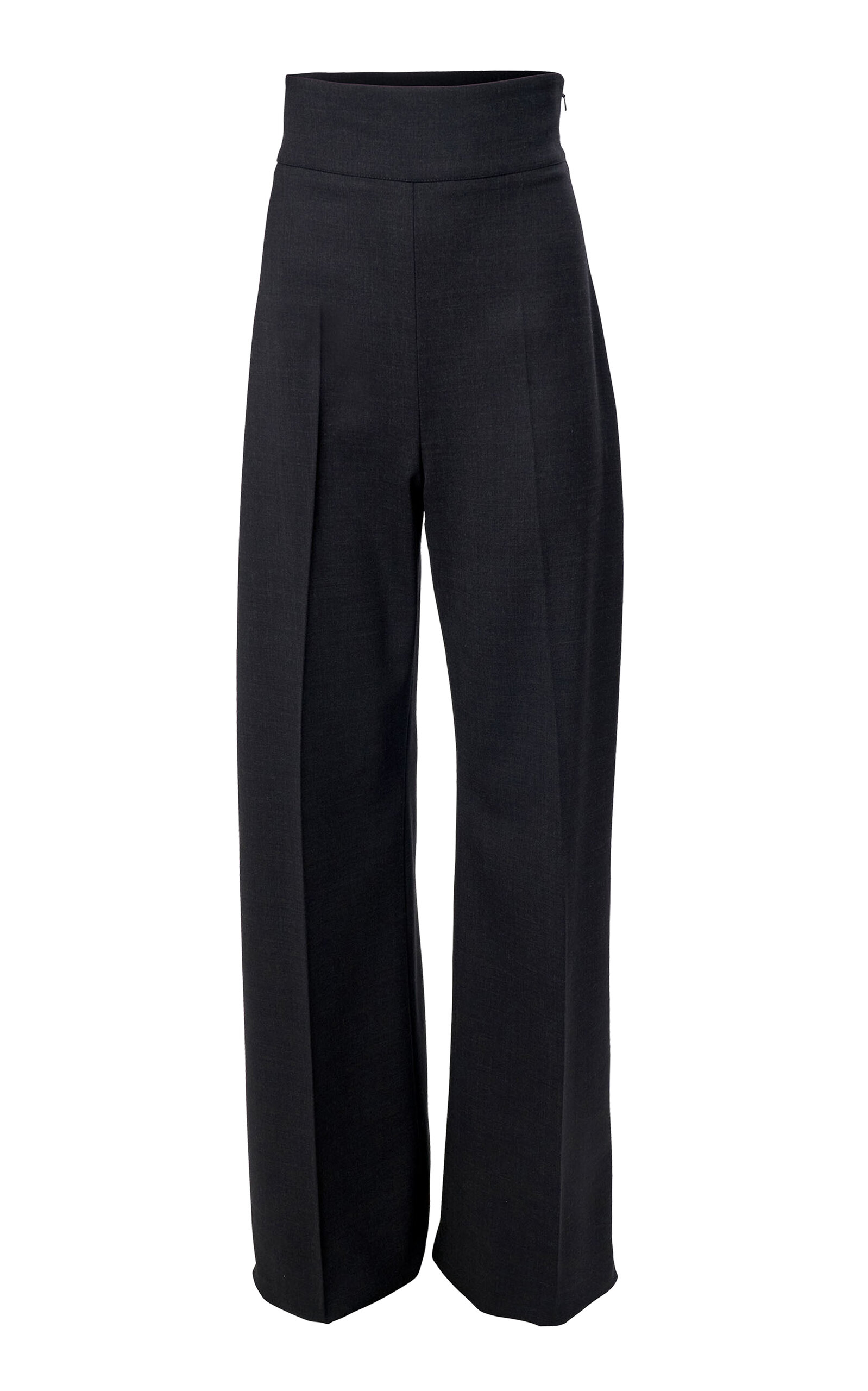 Carolina Herrera High-Rise Bi-Stretch Wool Tailoring Wide-Leg Pants - Moda Operandi