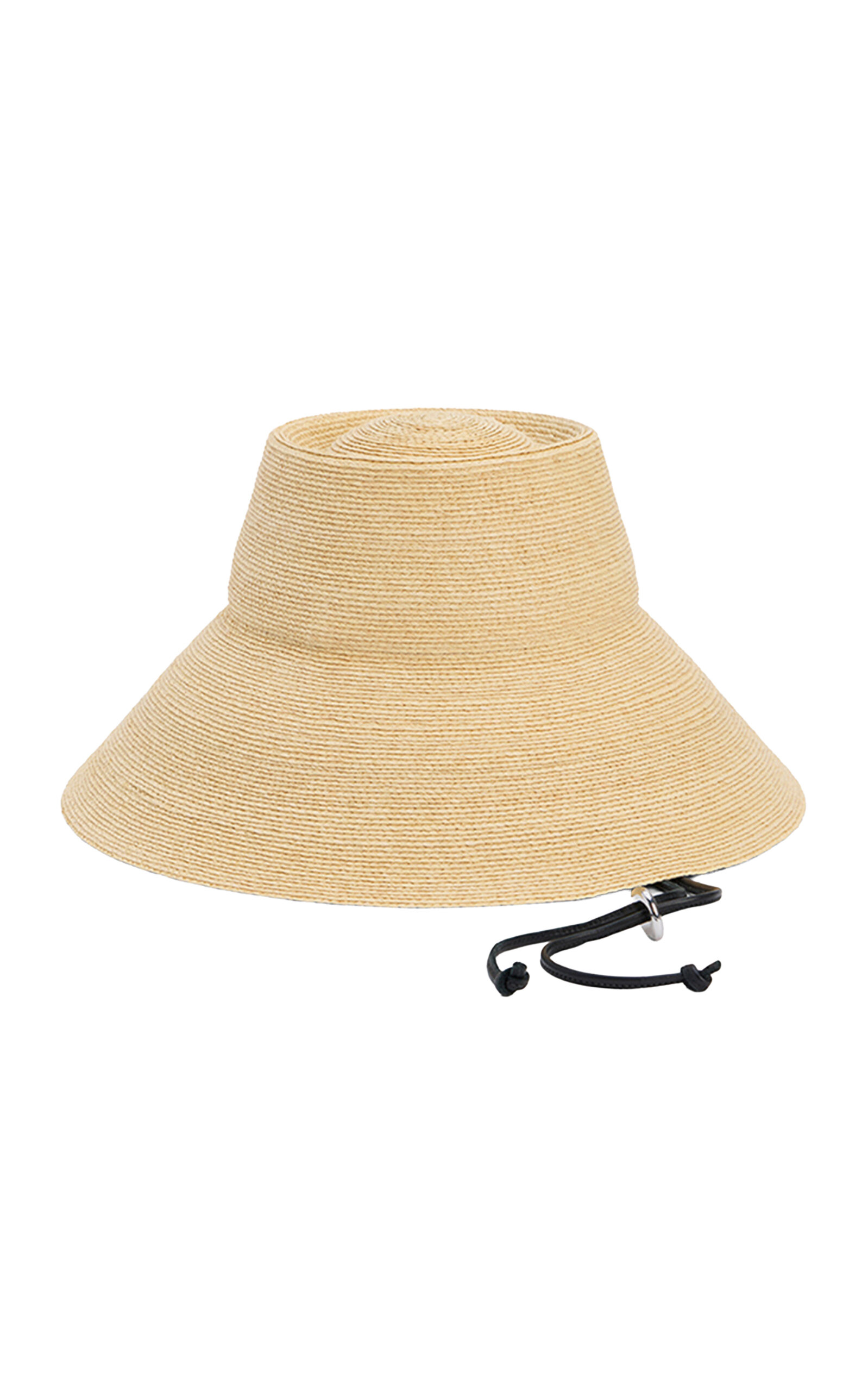 Janessa Leone - Suni Raffia Straw Bucket Hat - Neutral - S - Moda Operandi