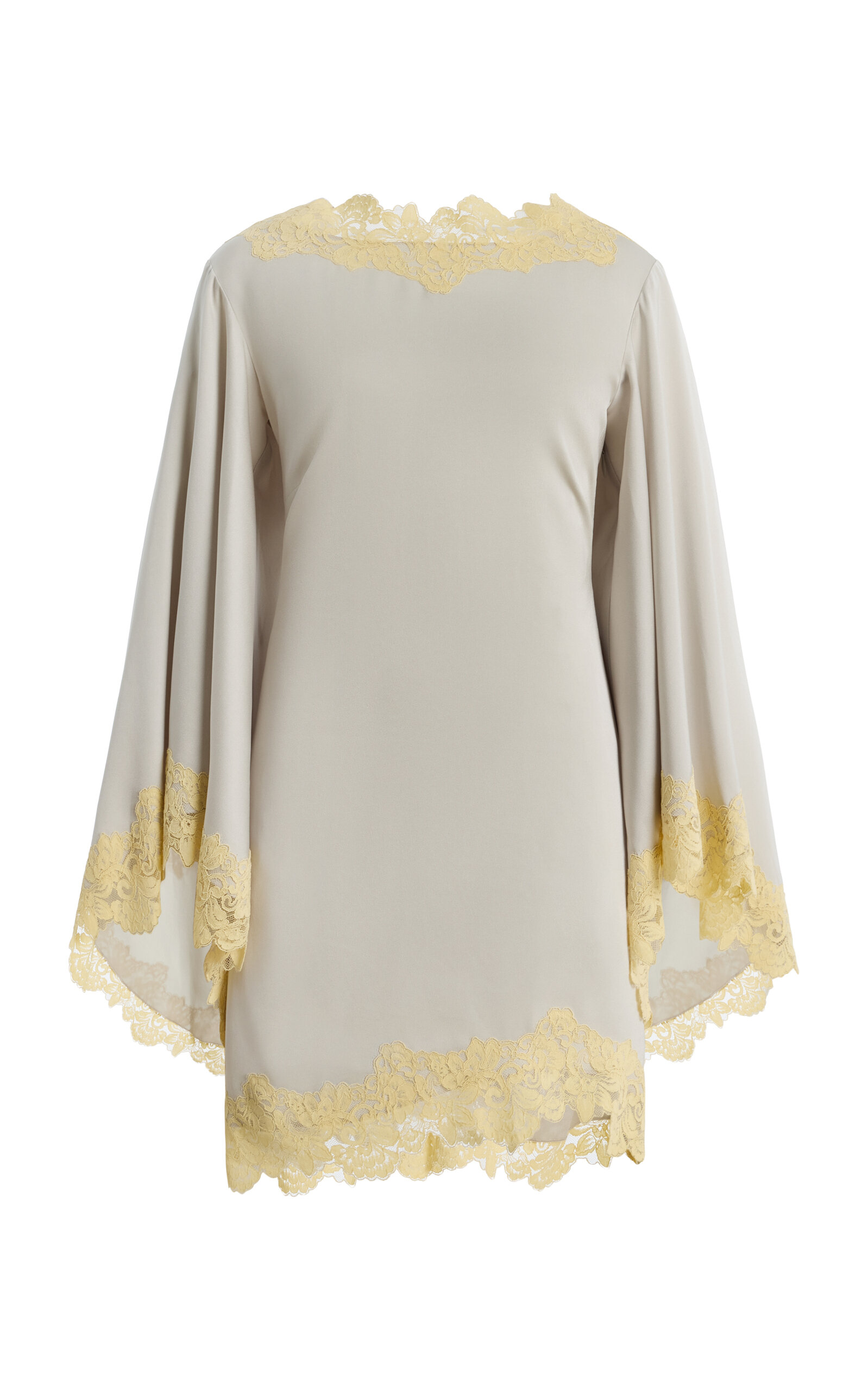 De La Vali Exclusive Astral Crepe Mini Dress In Gray