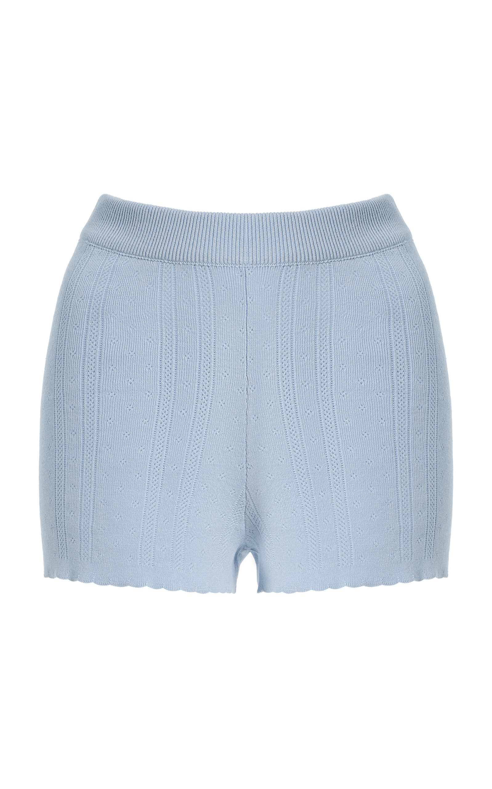 AMIYA Mina Cotton Pointelle Shorts - Moda Operandi
