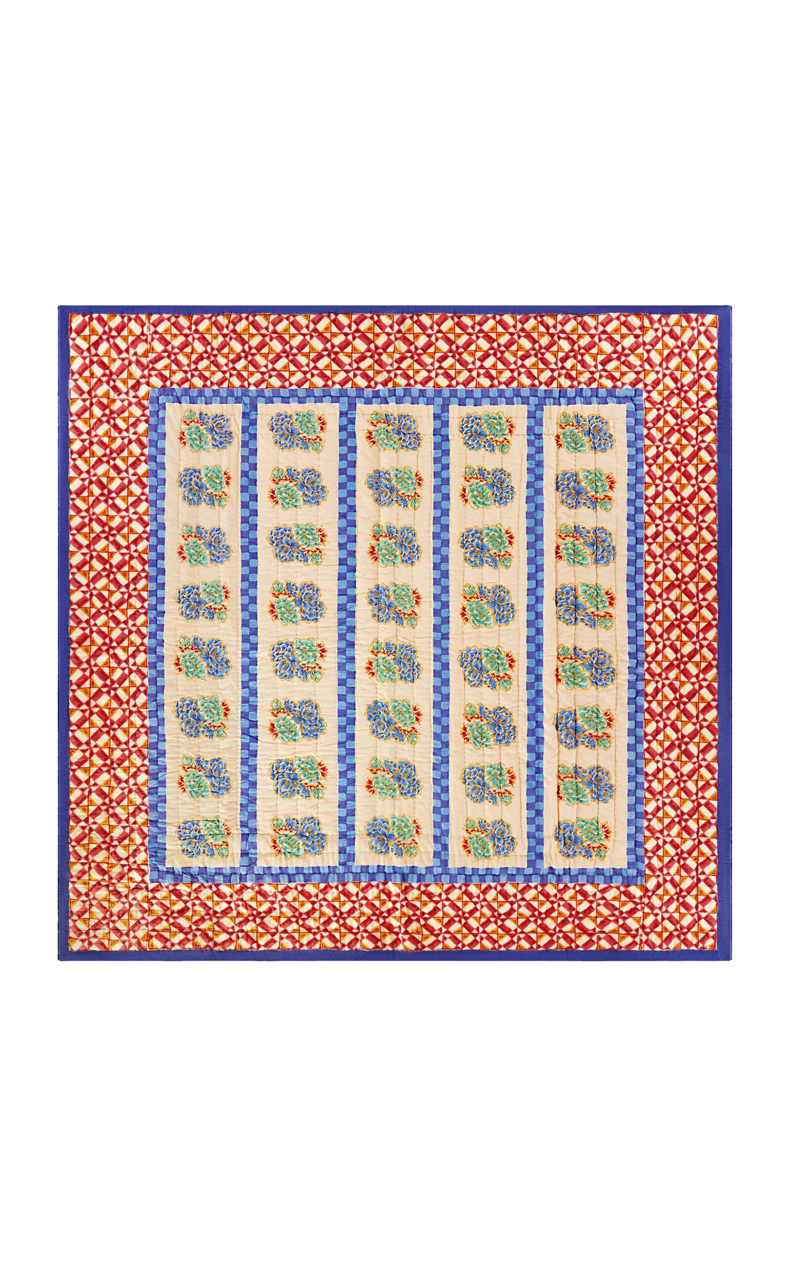 Lisa Corti - Quilt 250x270 Positano Red Tiles - Red In Multi