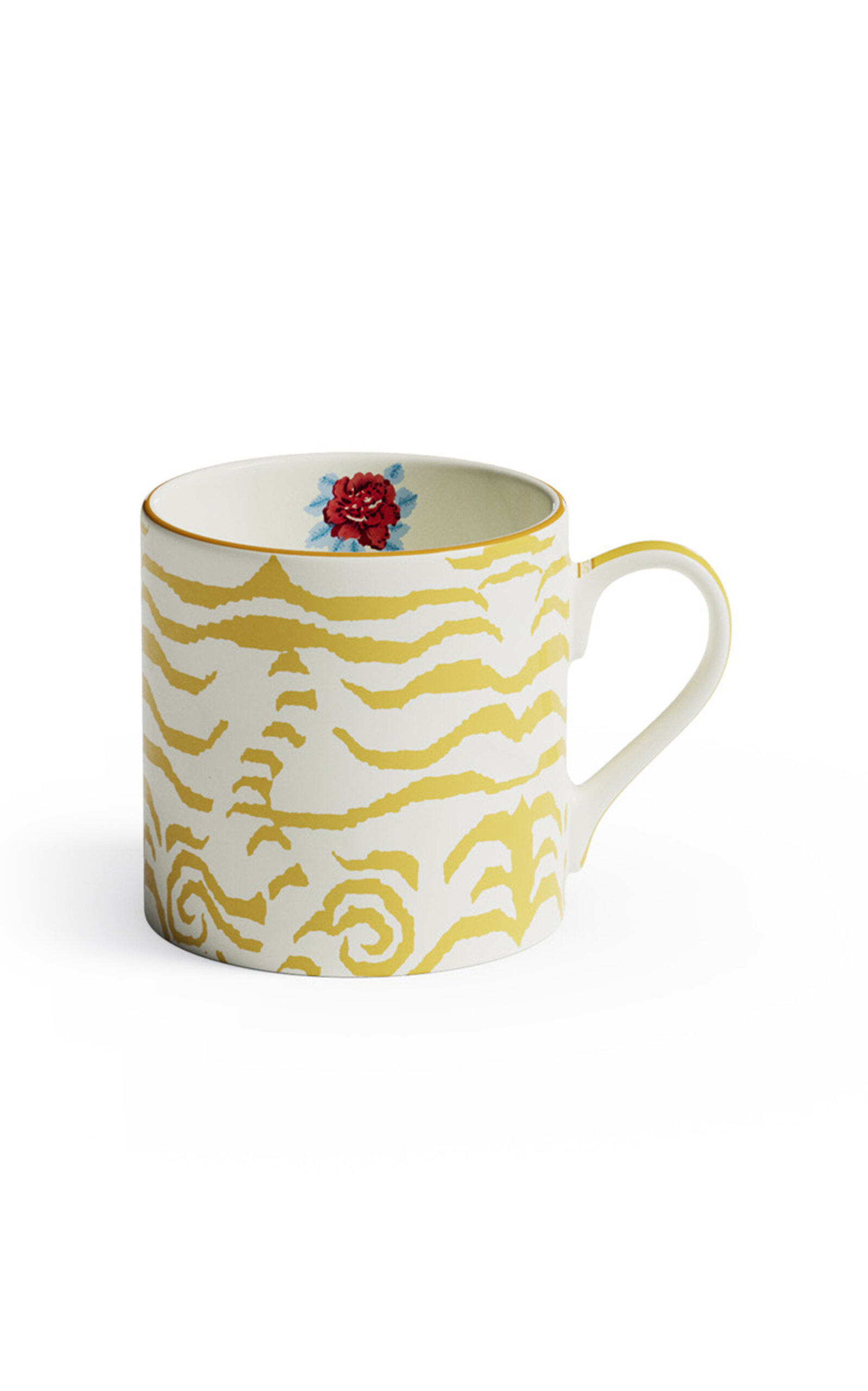 Lisa Corti - Mug Porcelain Indian Tiger Gold Unica - Gold