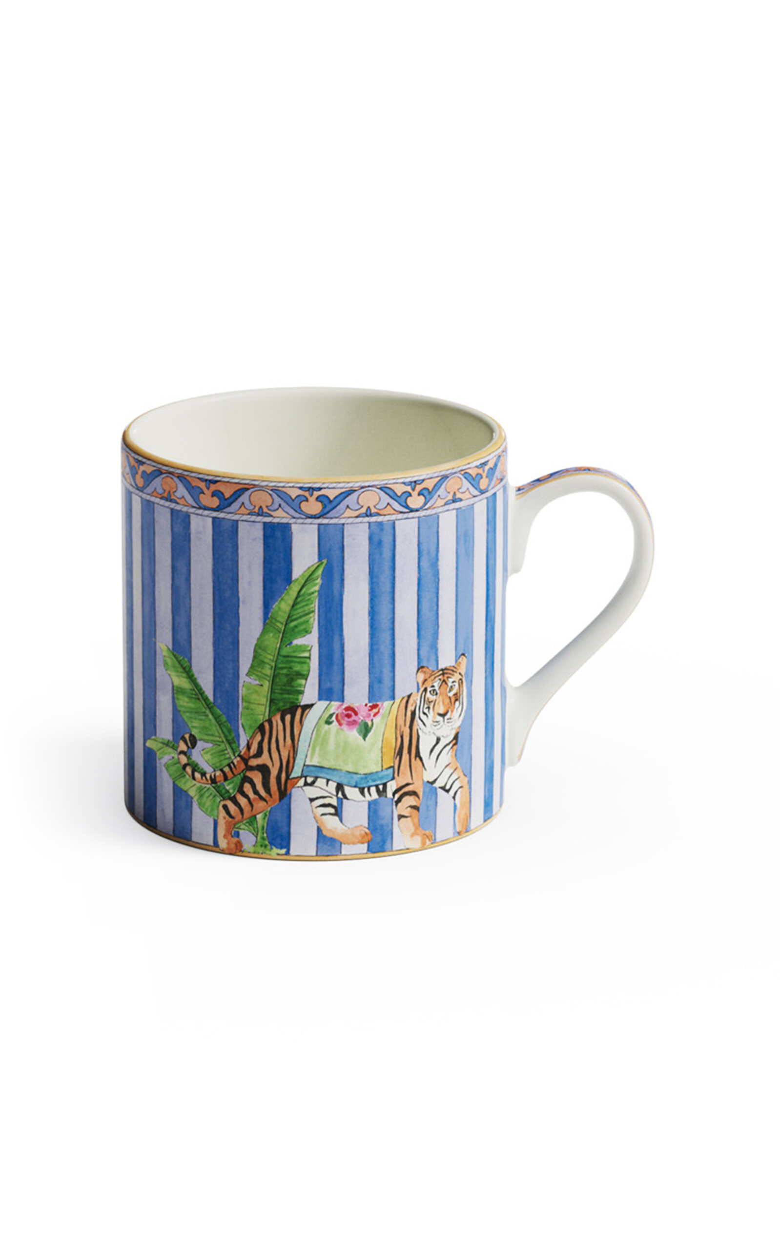 Lisa Corti - Mug Porcelain Sariska Blue Unica - Blue In Multi