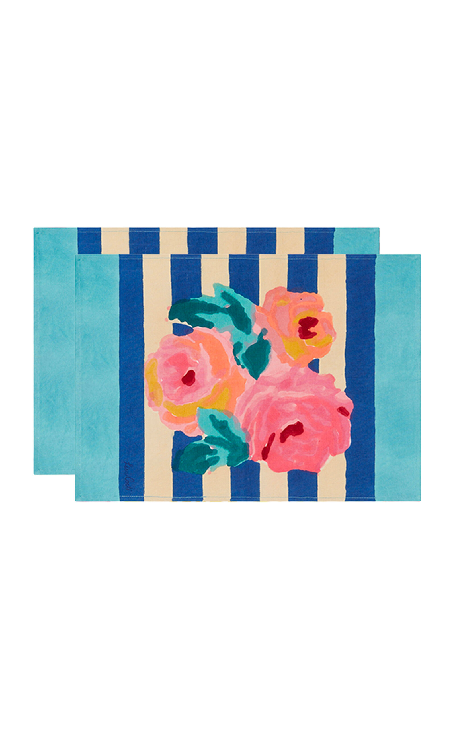 Lisa Corti - American Mat Nizam Stripes Blue-natural X2 - Multi