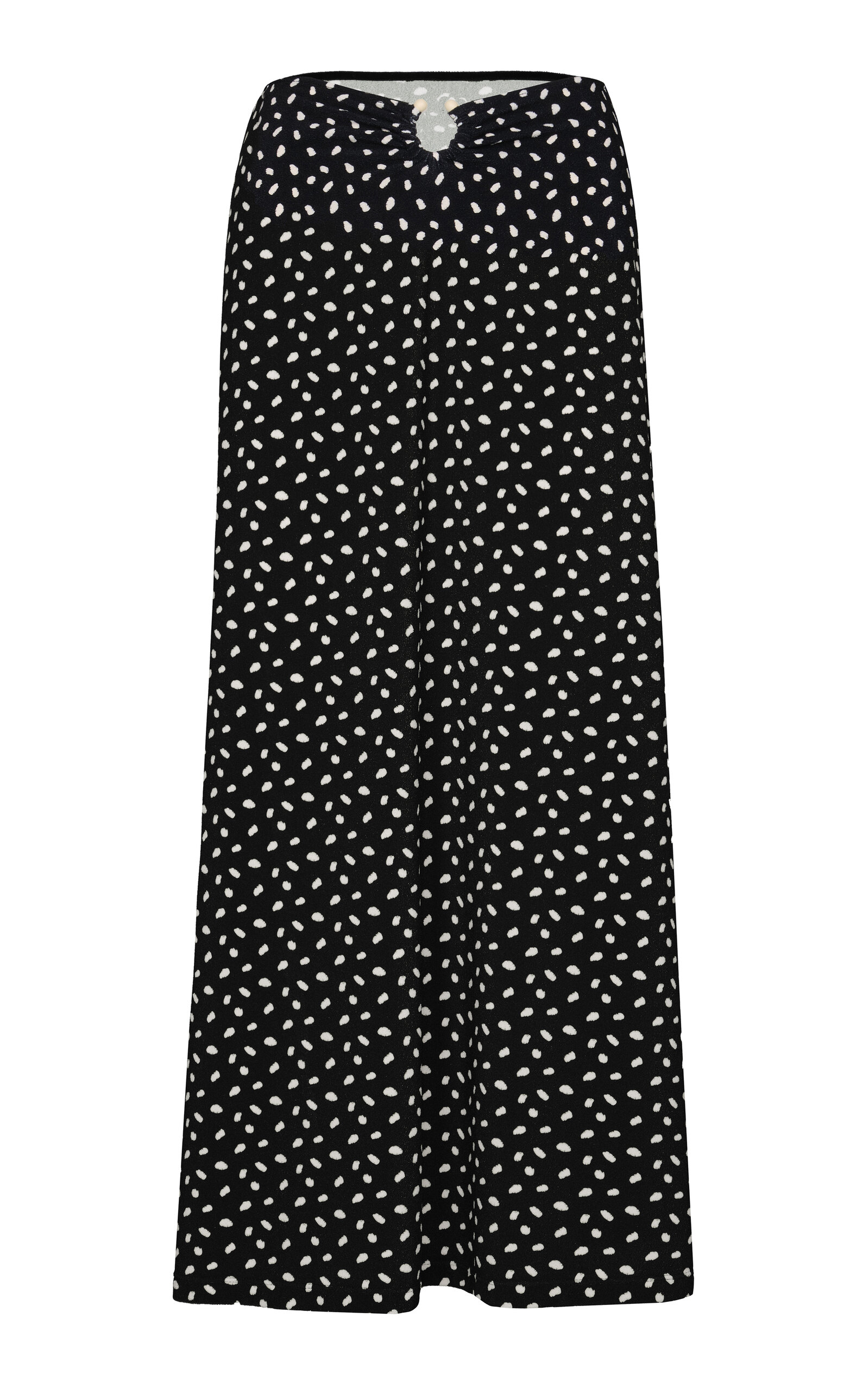 Johanna Ortiz Terry Dots Keel Midi Skirt In Multi