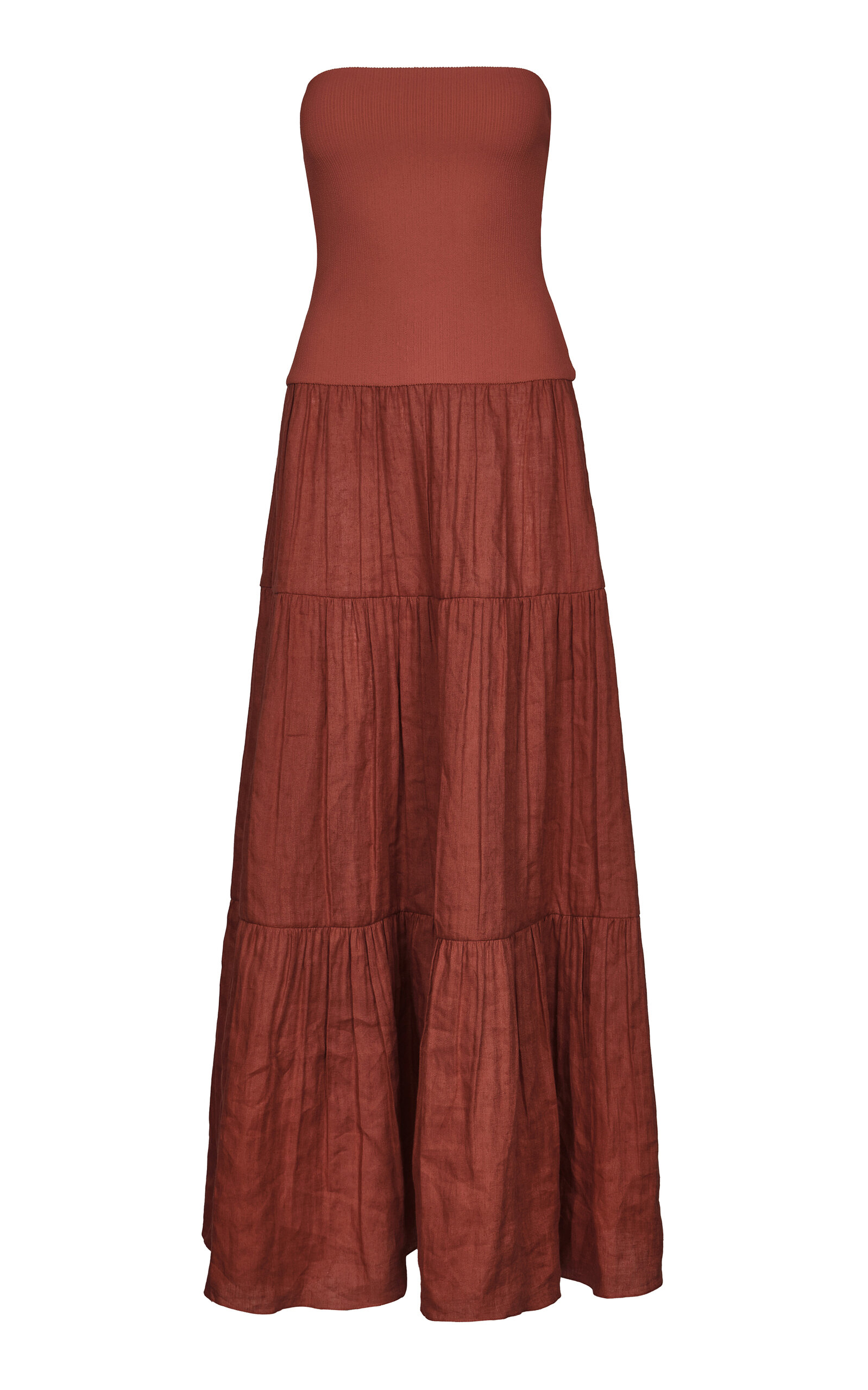 Johanna Ortiz New Empowerment Movement Maxi Dress In Red
